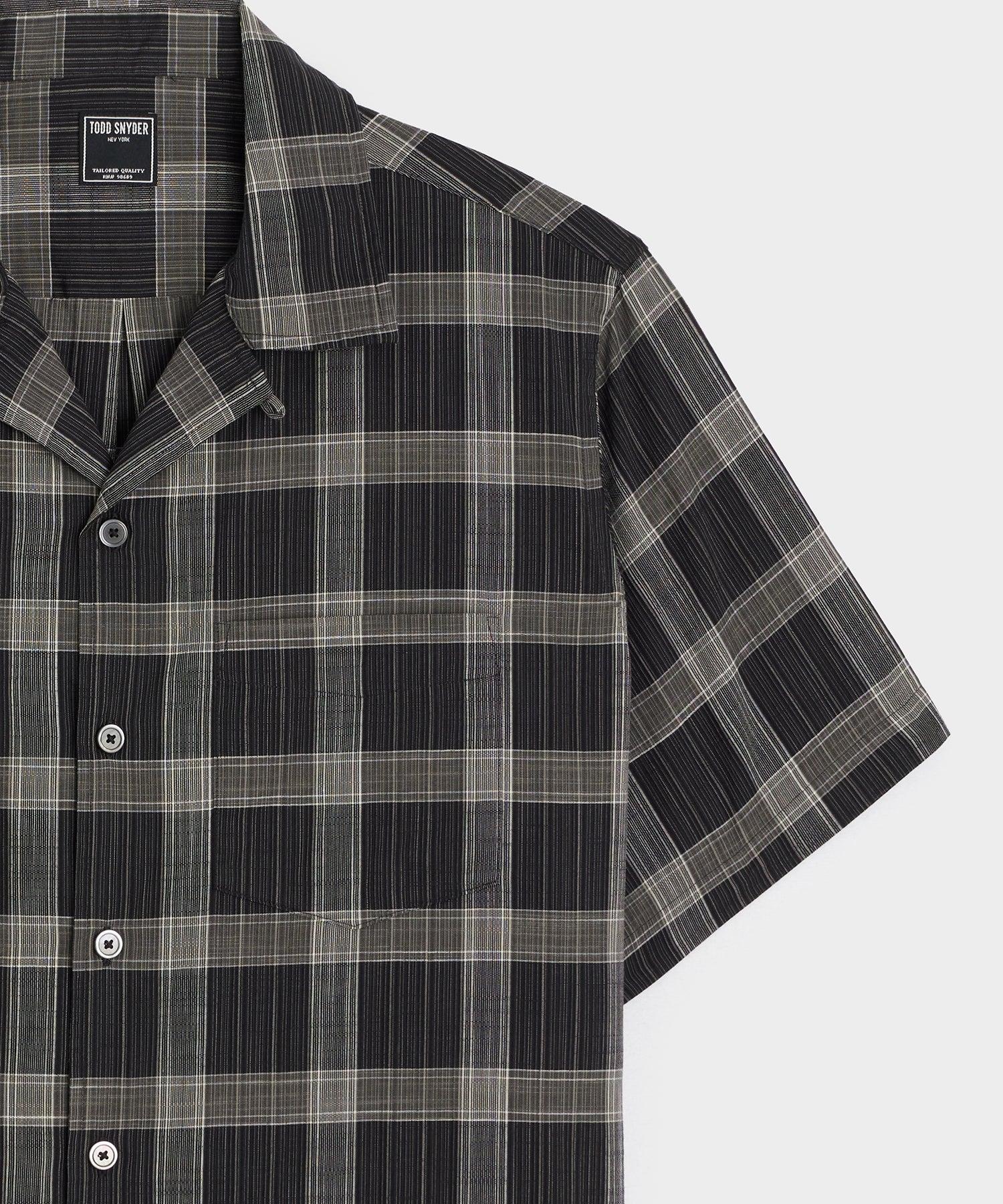 Cropped Cotton Summerweight Camp Collar Shirt Product Image