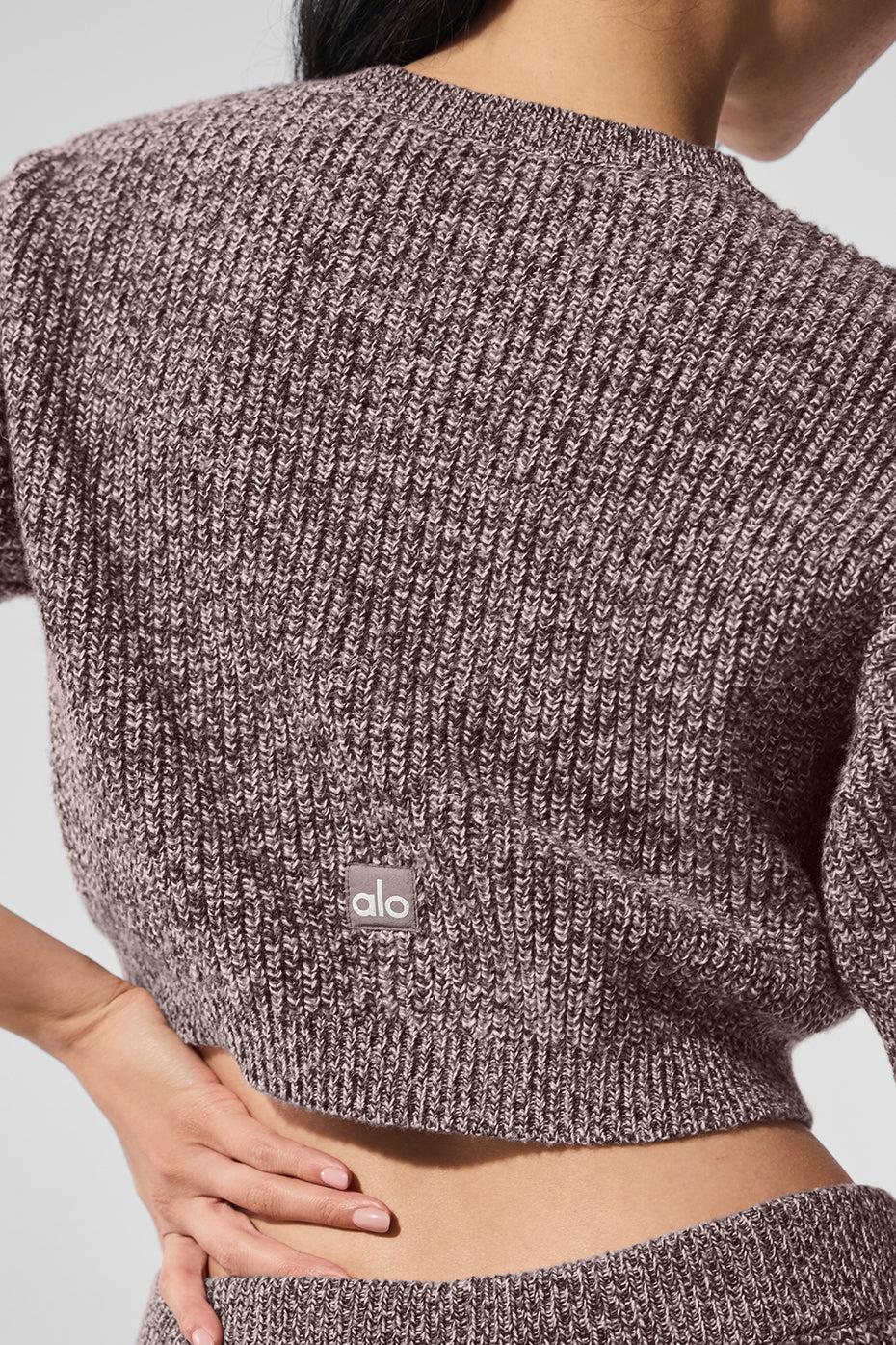 Marl Sweater Short Sleeve - Mushroom Marl Product Image