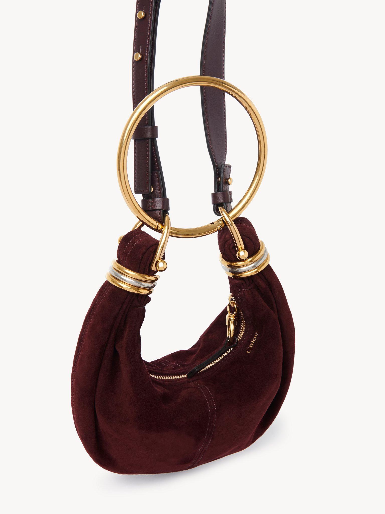 Mini Bracelet Hobo bag in suede leather Product Image