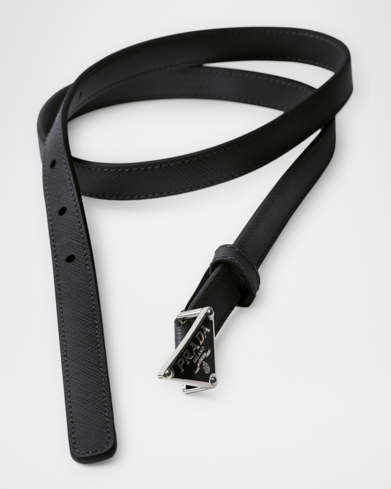 Triangle Saffiano Leather Belt Product Image