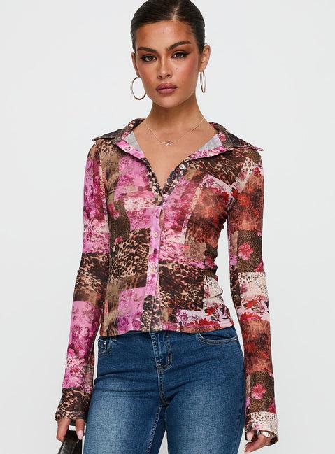 Maribou Long Sleeve Top Multi Product Image
