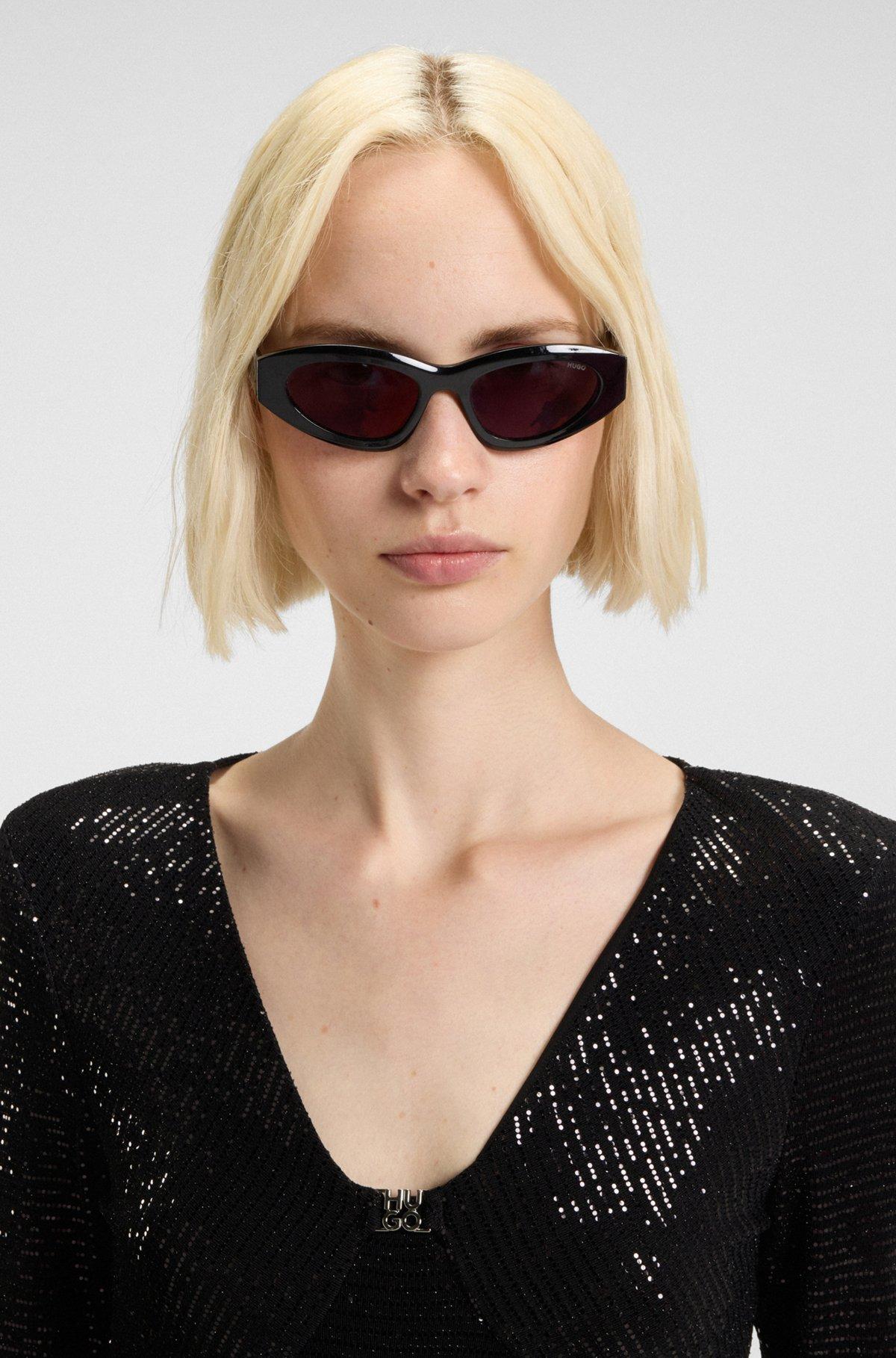 Sparkling bodysuit in stretch jersey with stacked-logo trim Product Image