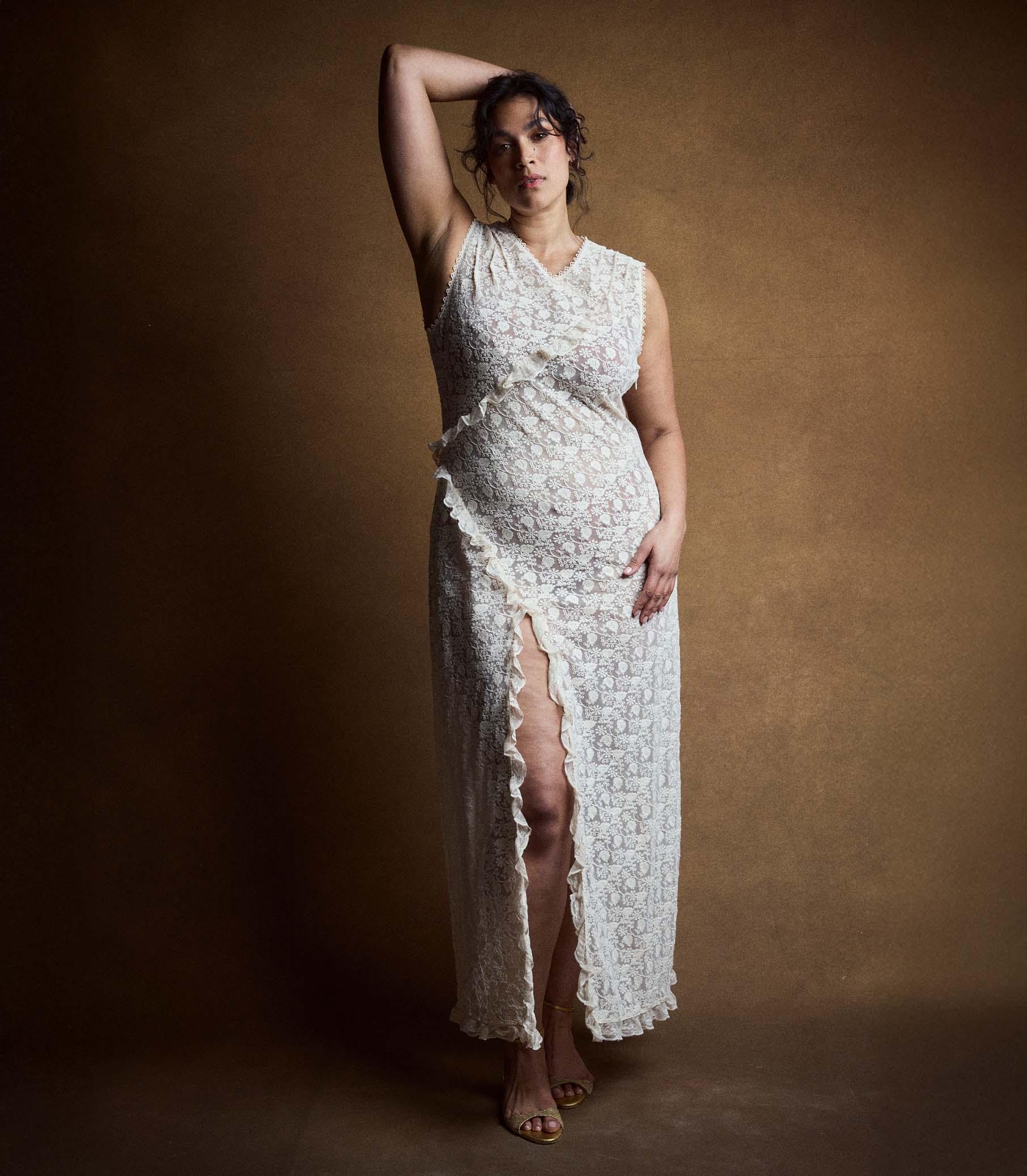 ANABELIA DRESS -- SOFT CAMELLIA Product Image