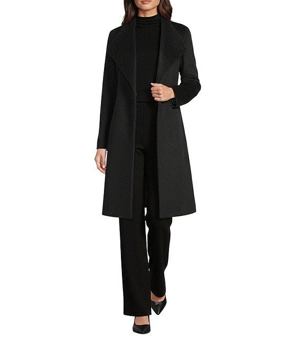 DKNY by Donna Karan Shawl Collar One Button Wool Blend Coat Product Image