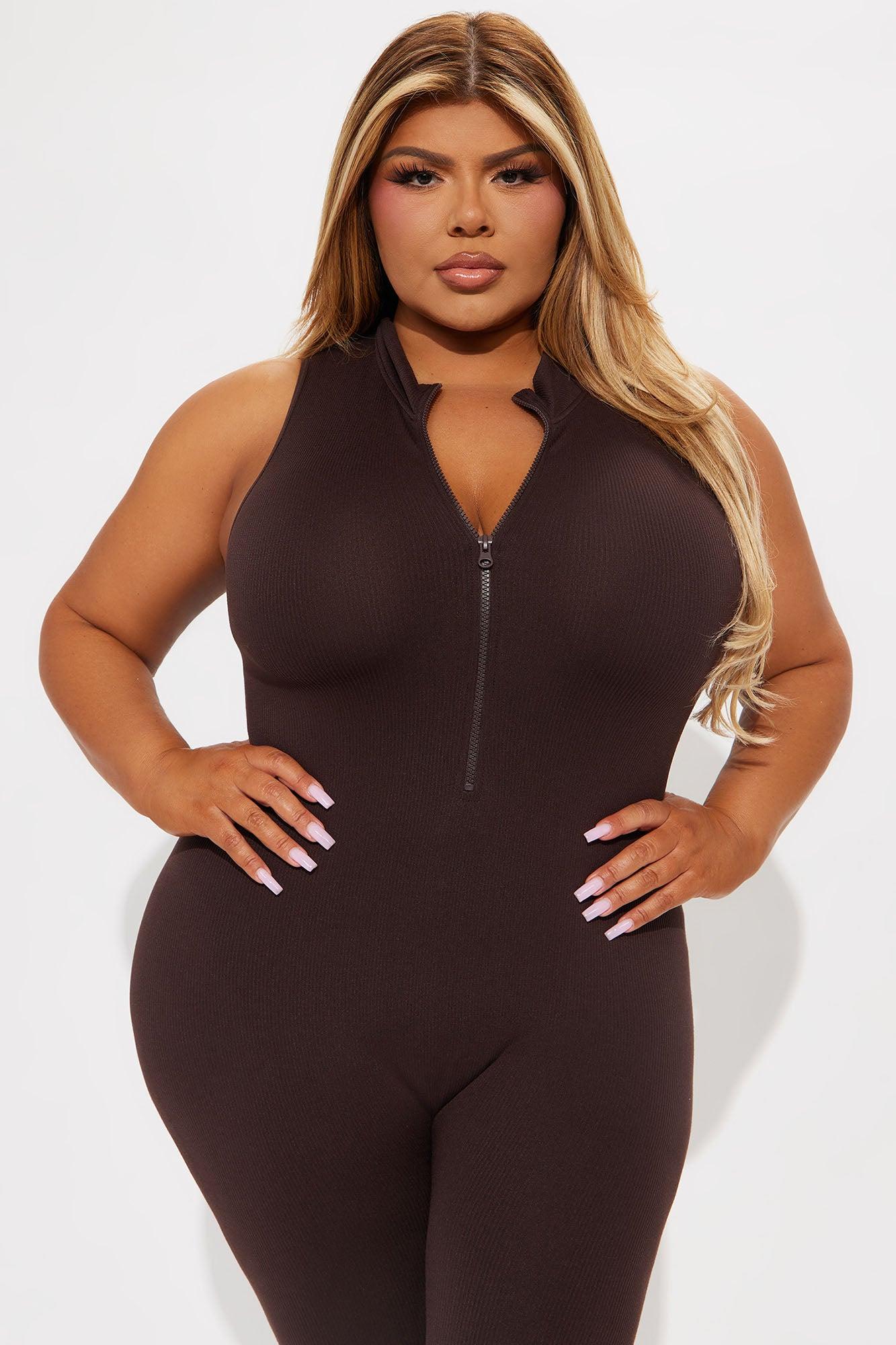 Johanna Seamless Jumpsuit - Brown Product Image
