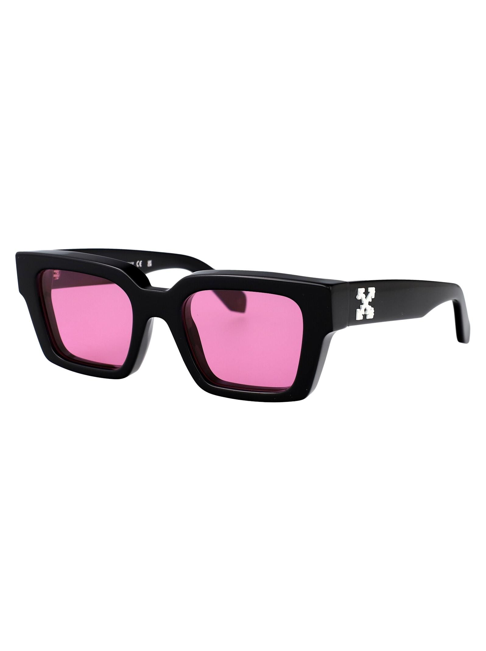OFF-WHITE Virgil Rectangular Sunglasses In Pink Product Image