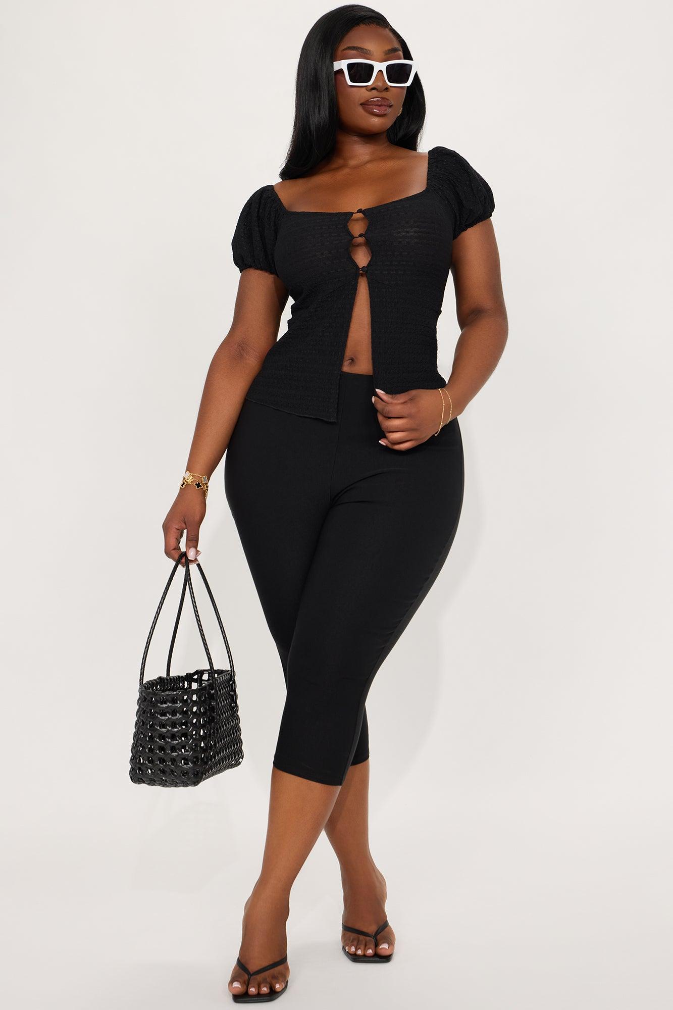 Bella Flyaway Top - Black Product Image