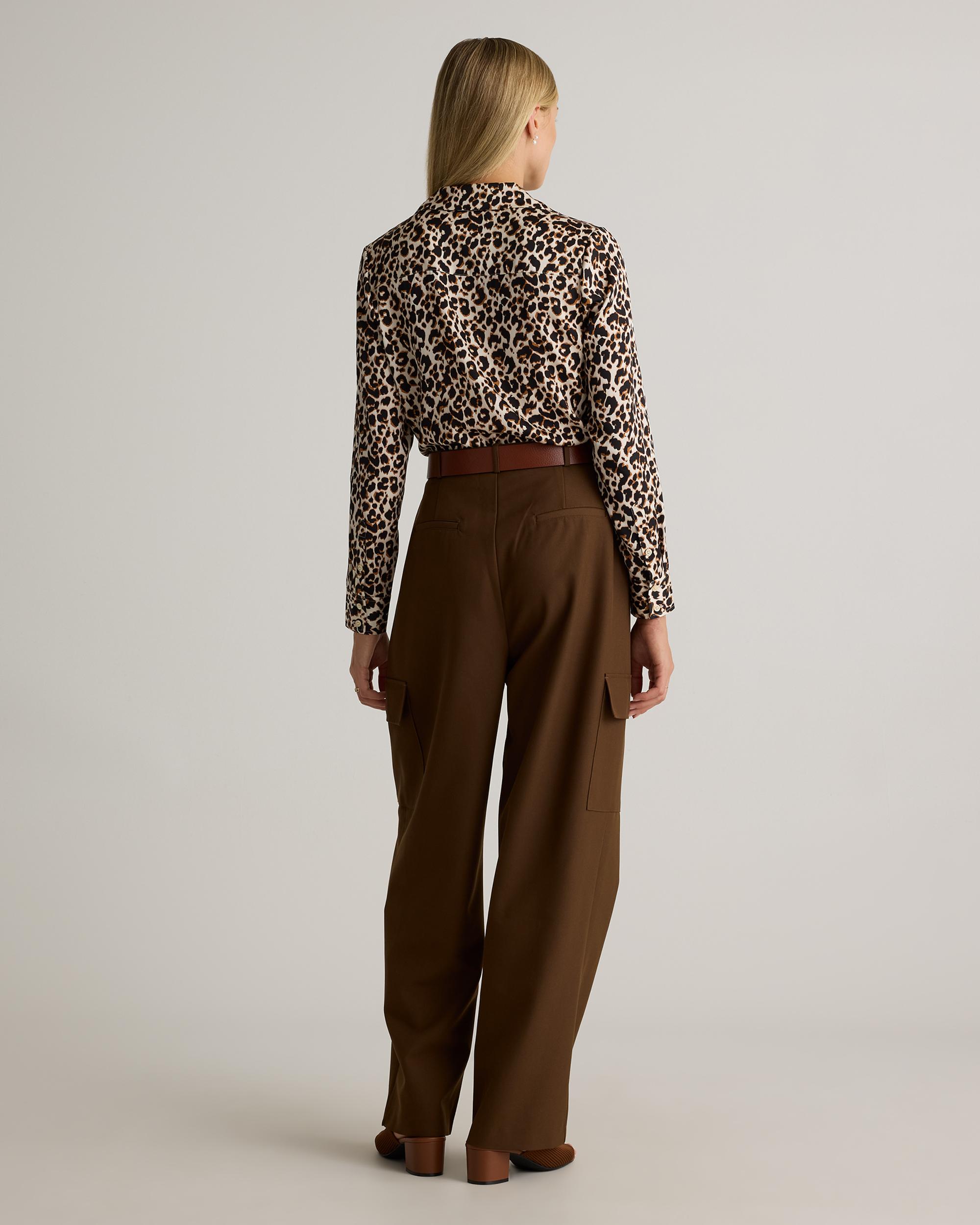 Quince | Women's Washable Stretch Silk Notch Collar Blouse Size XL Product Image