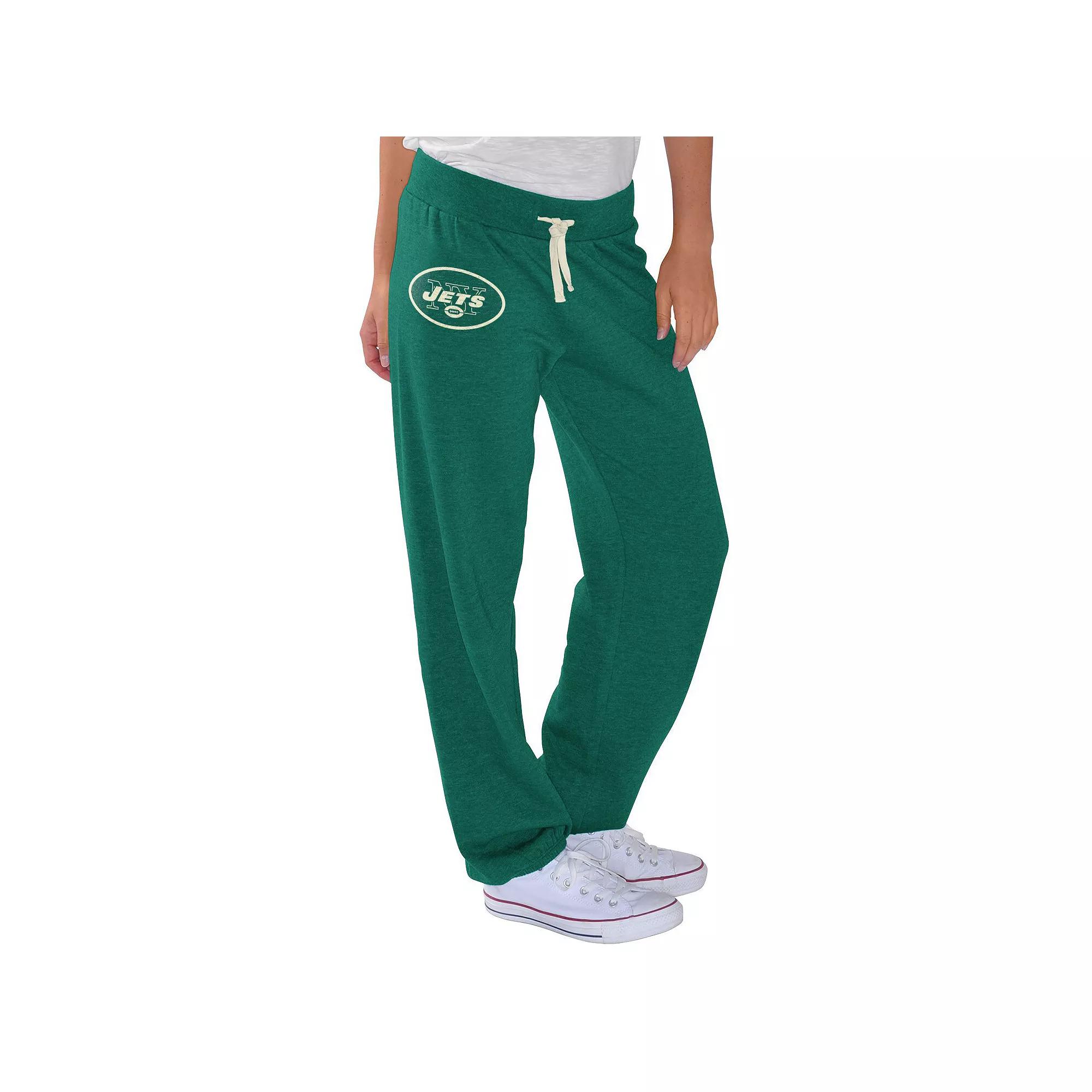 Women's G-III 4Her by Carl Banks Green New York Jets Scrimmage Fleece Pants, Size: Small Product Image