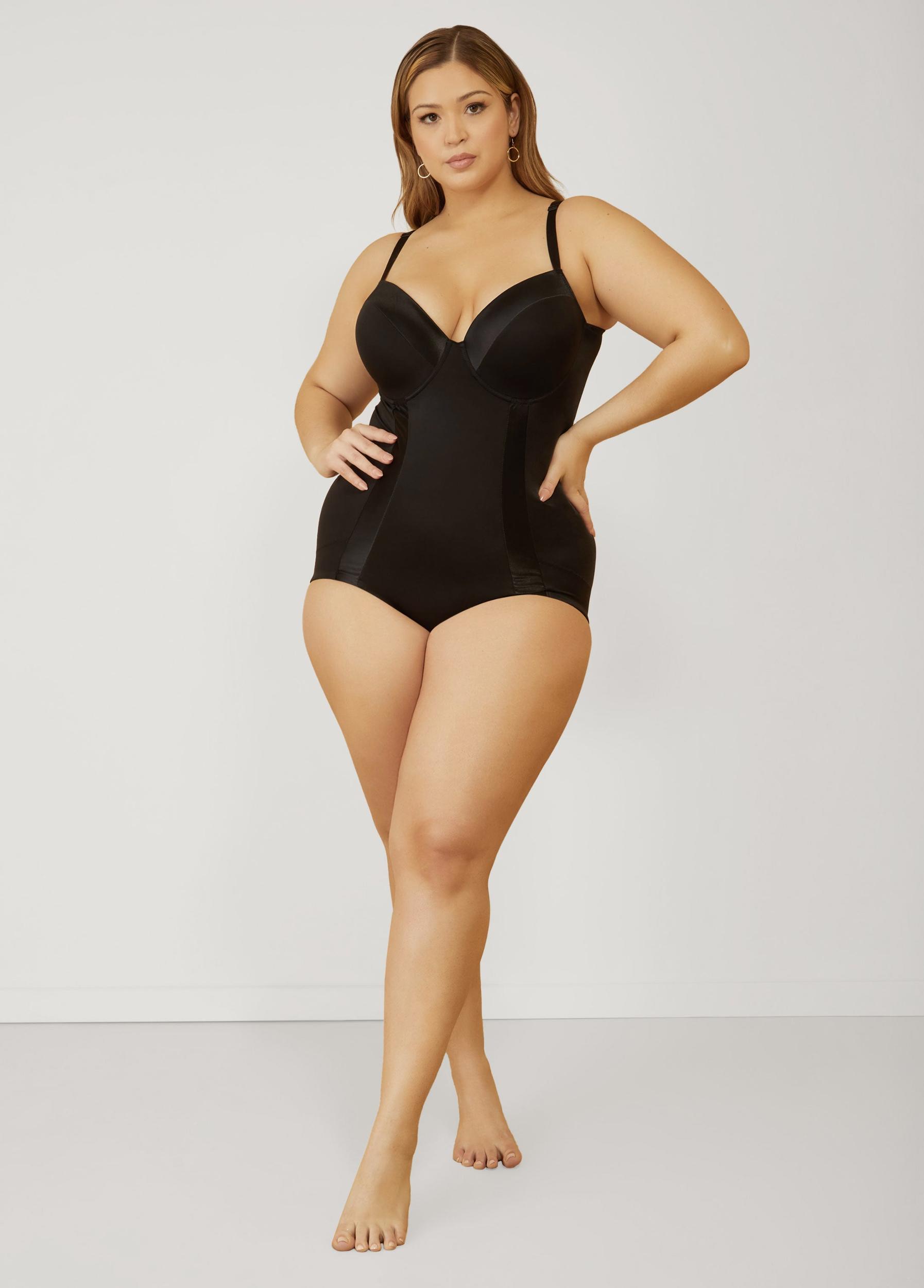 Plus Size Medium Control Shaping Bodysuit Ashley Stewart Product Image