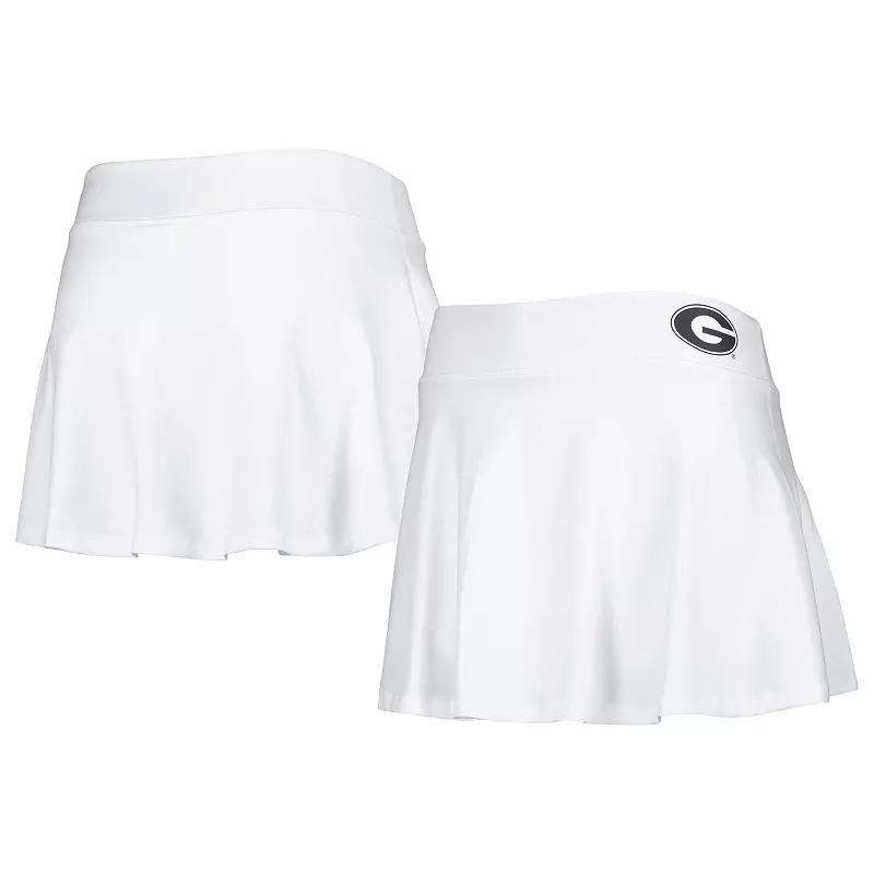 Women's ZooZatz White Georgia Bulldogs Flowy Skort, Size: XS Product Image