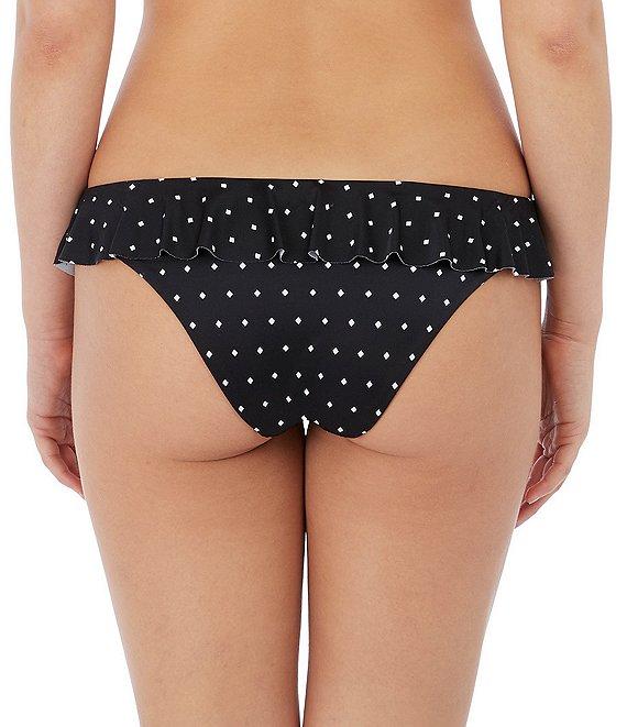 Freya Jewel Cove Italini Dotted Print Ruffle Waist Cheeky Swim Bottom Product Image