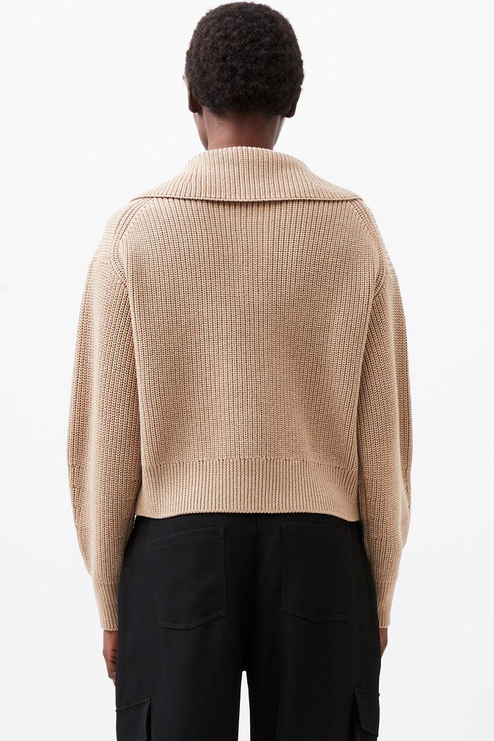 Joss Knit Collared Sweater Product Image