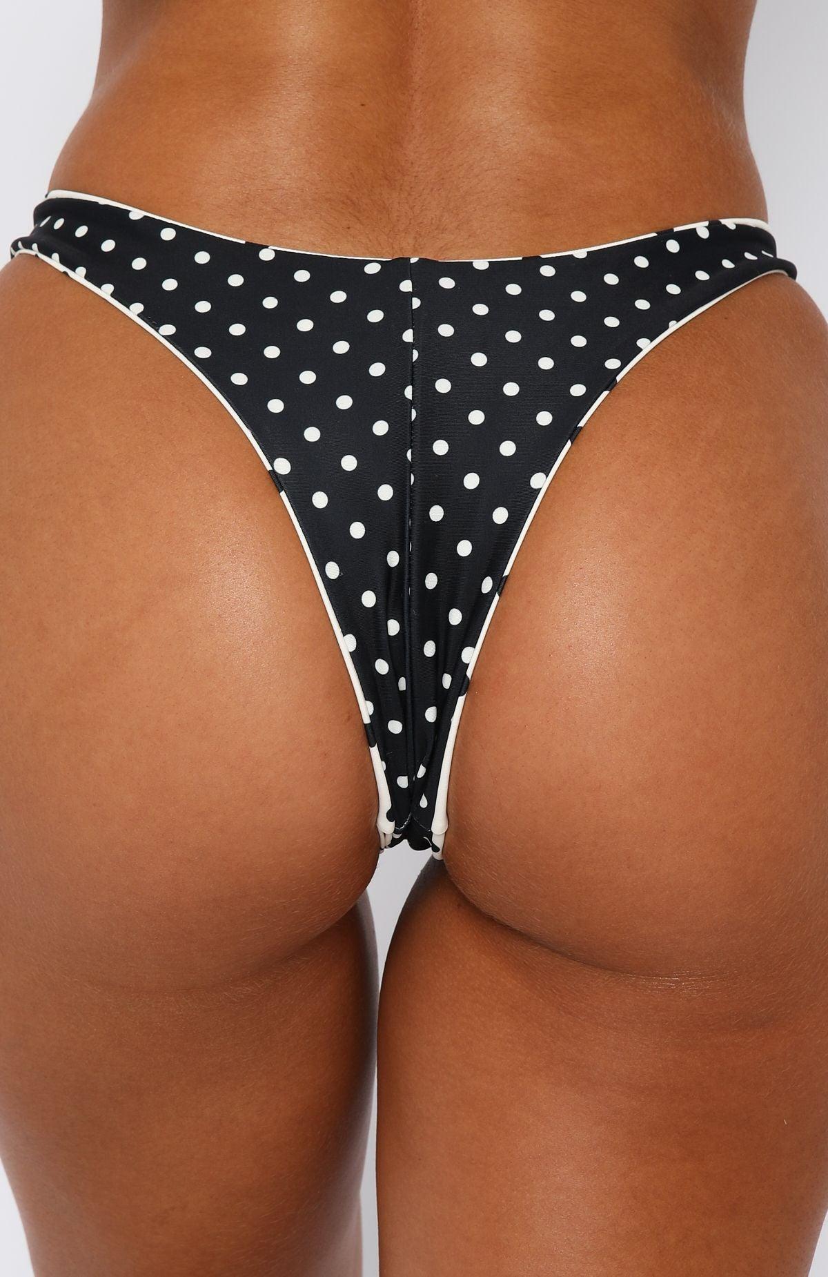 Minnie Reversible Bottoms Cream/Black Polka Dot Product Image