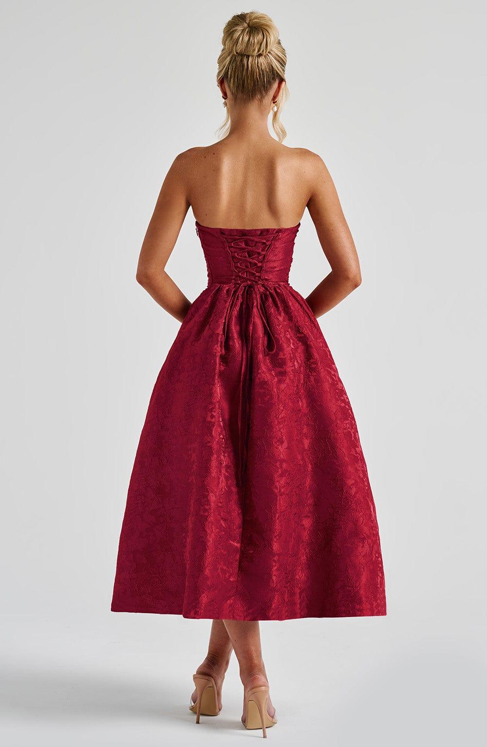 Saoirse Midi Dress - Red Product Image