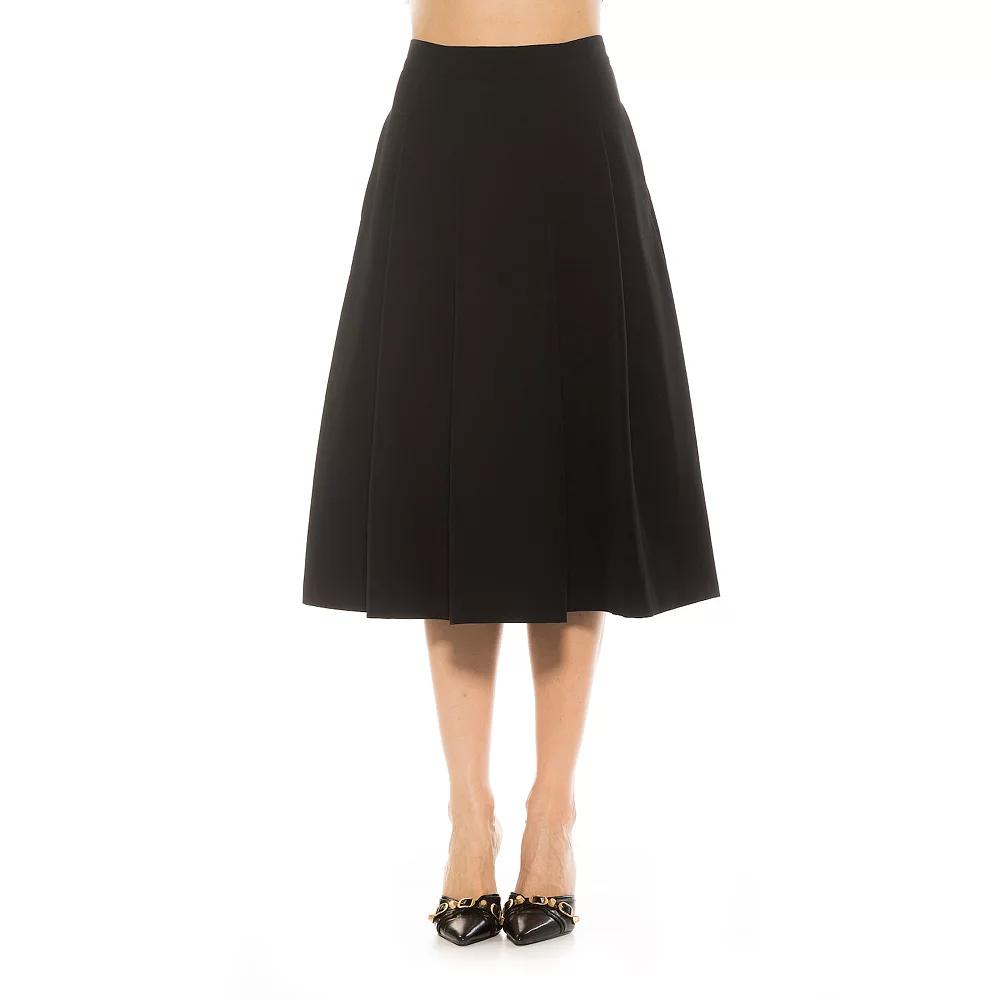 Women's ALEXIA ADMOR Illia Pleated Midi Skirt,  Product Image