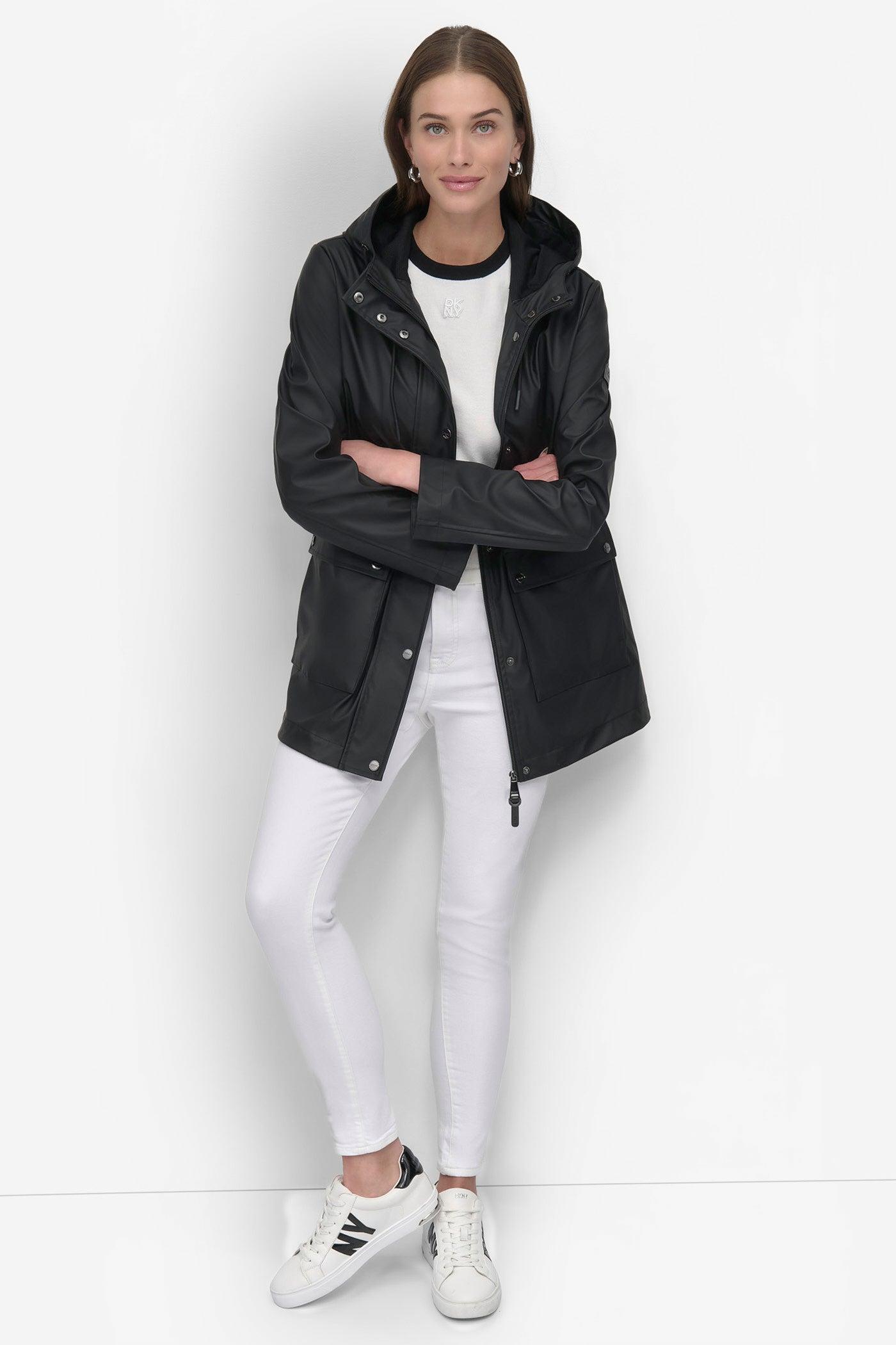 BUTTON UP RAIN COAT Product Image