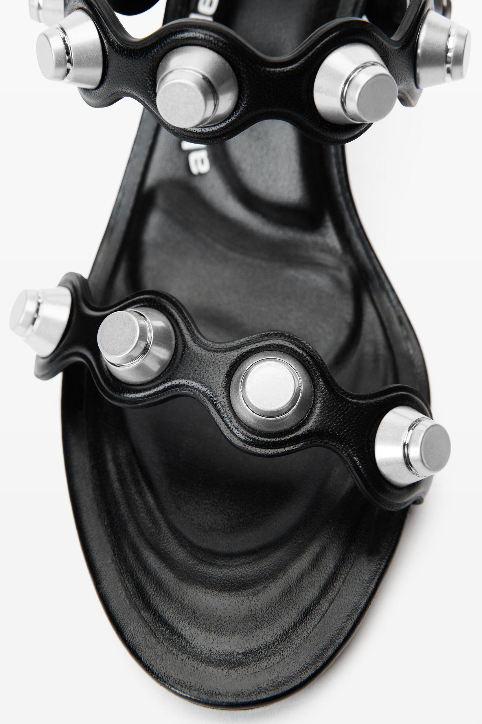 Riot 85mm Lambskin Leather Sandal Product Image