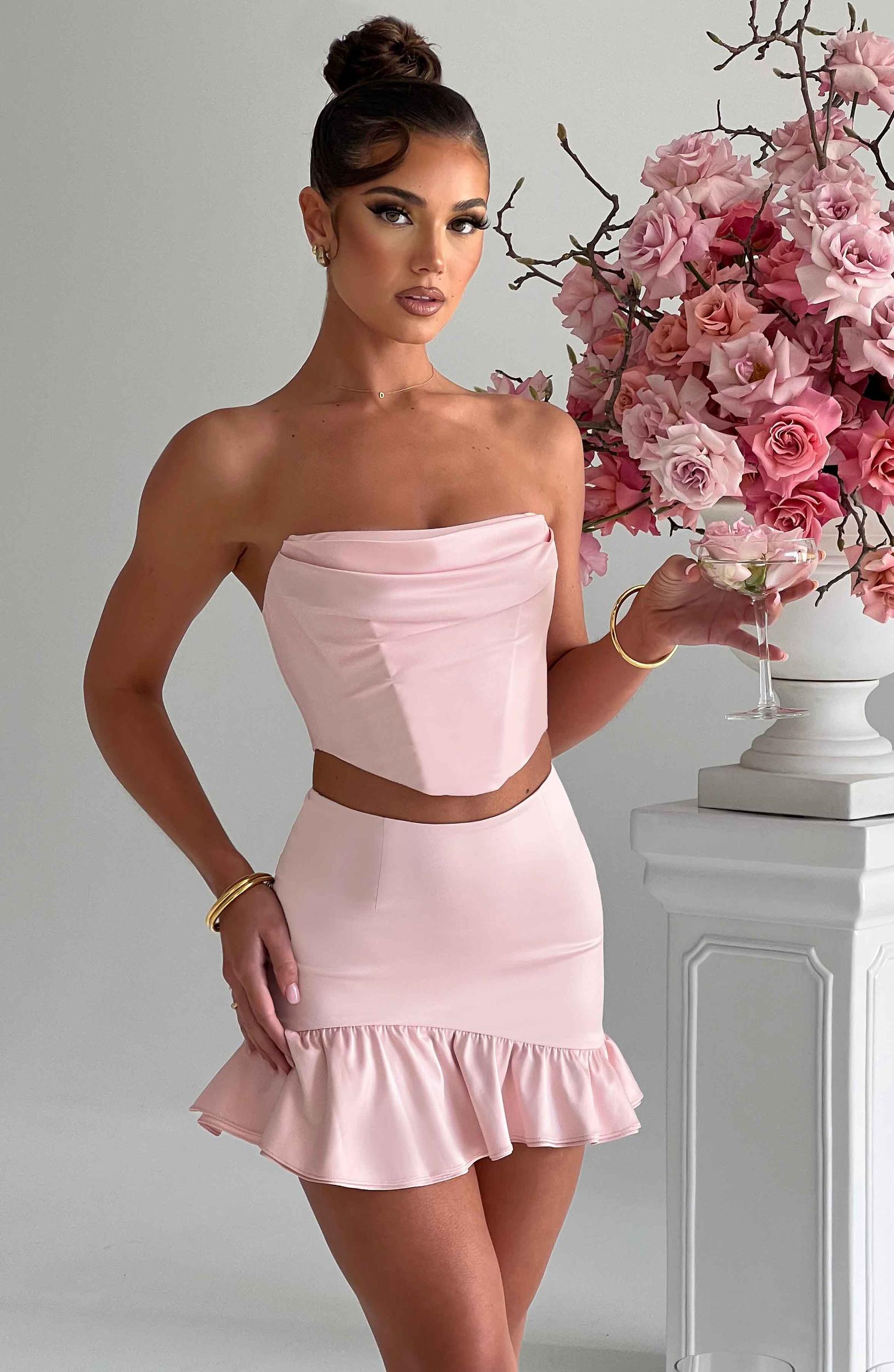 Maura Mini Skirt - Blush Product Image