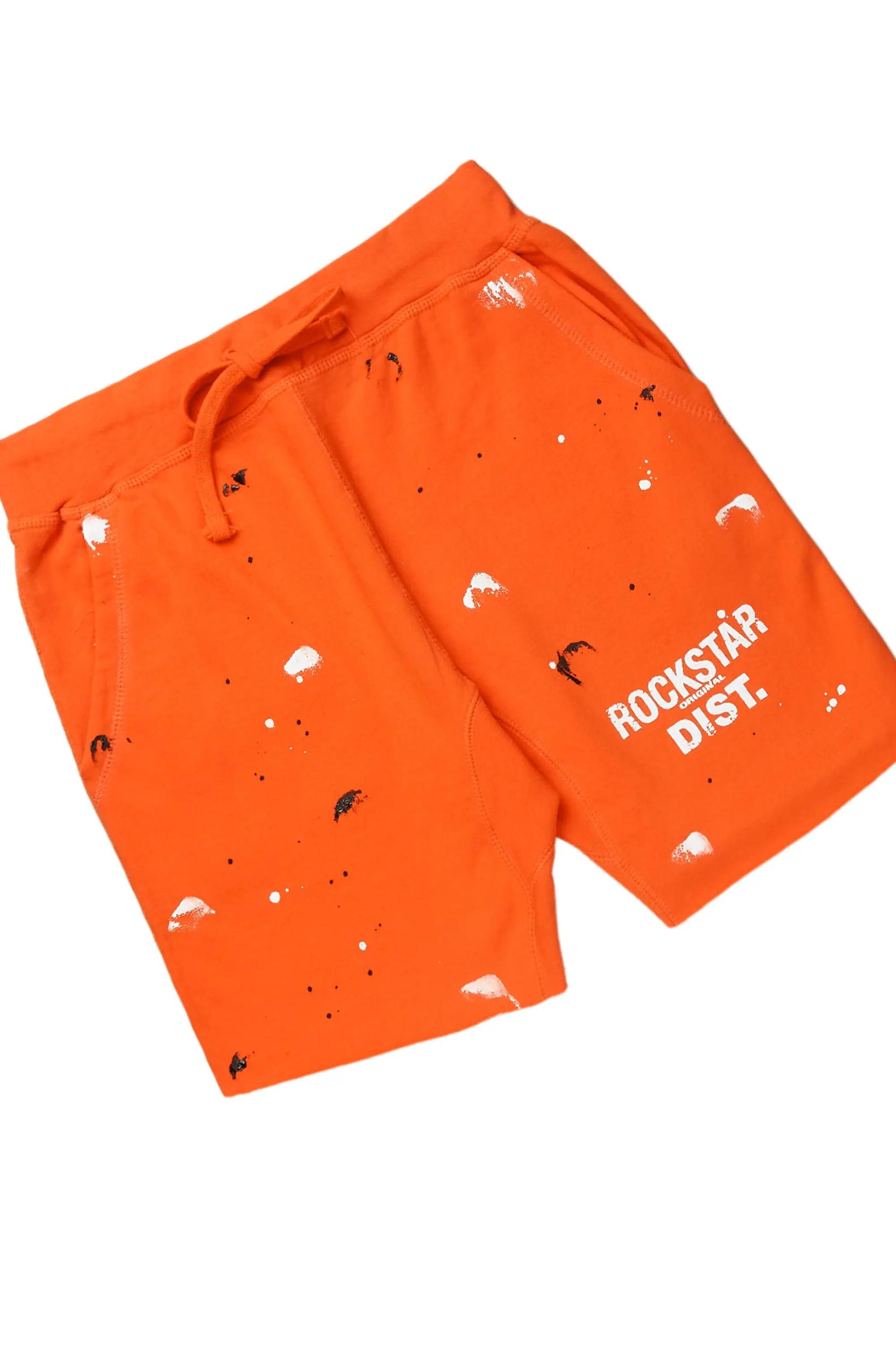 Scottie White/Orange Short Set Male Product Image
