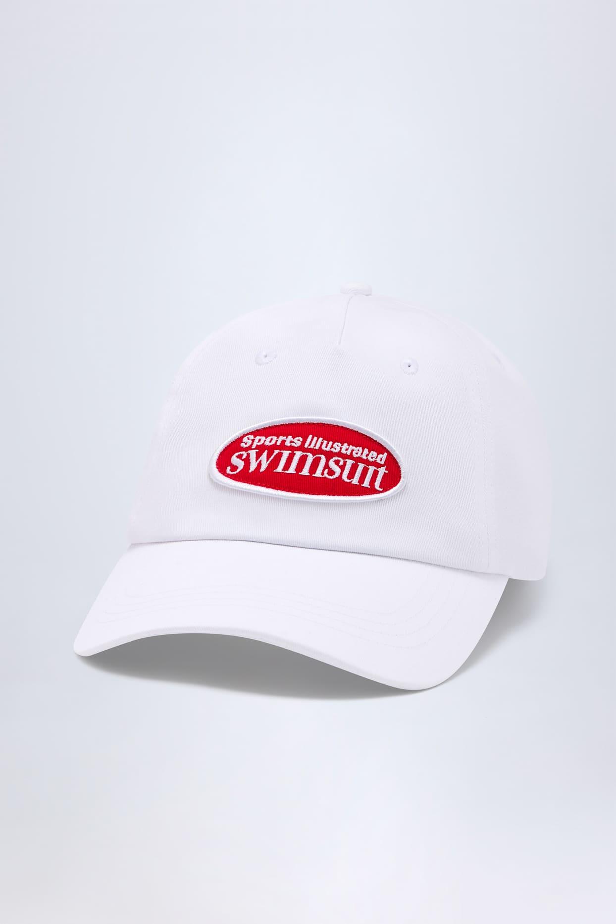 Logo Baseball Cap in White Product Image