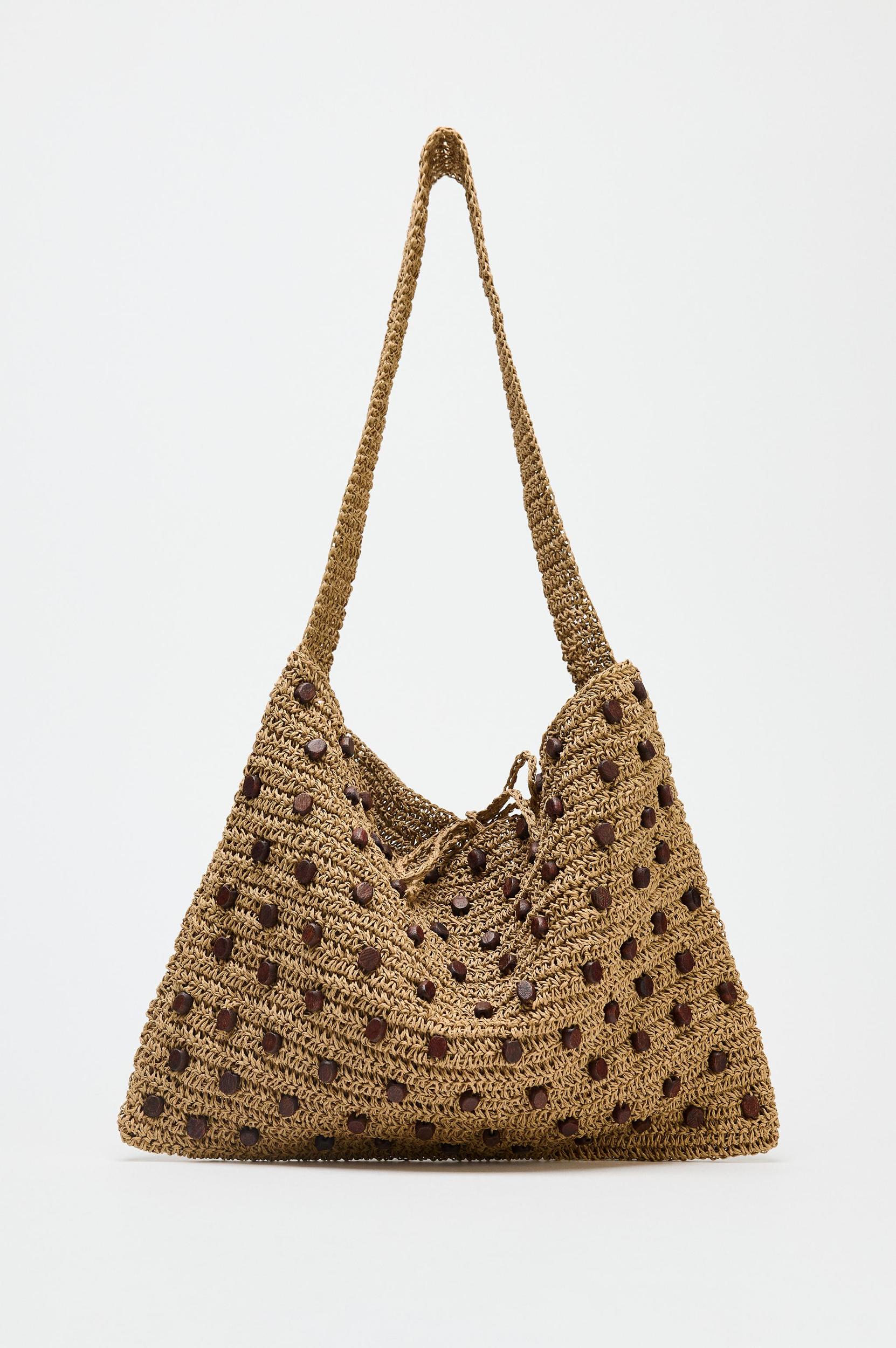 BEADED WOVEN SHOPPER Product Image