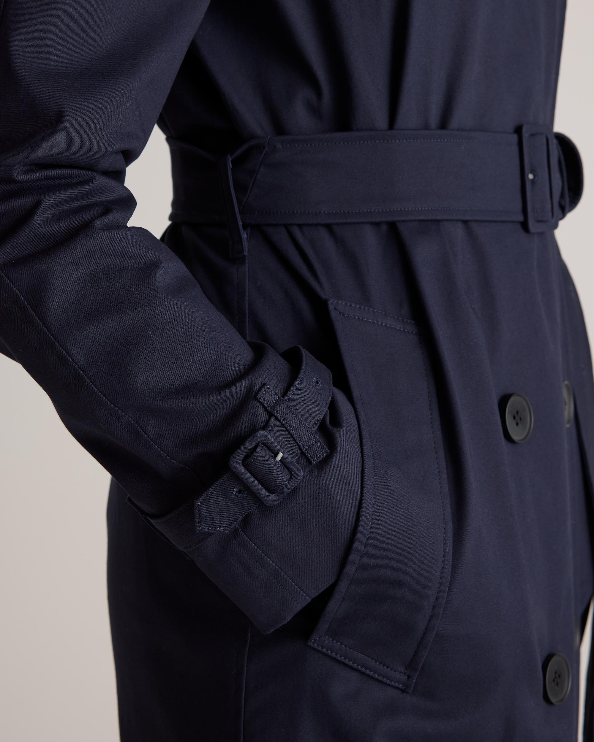 Quince | Women's Comfort Stretch Long Trench Coat Organic Cotton Product Image