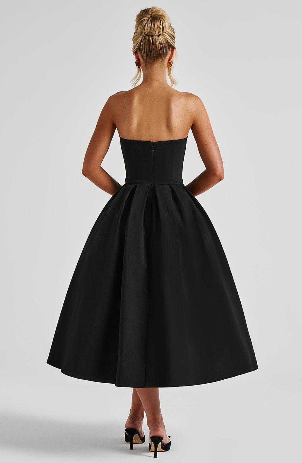 Edith Midi Dress - Black Product Image