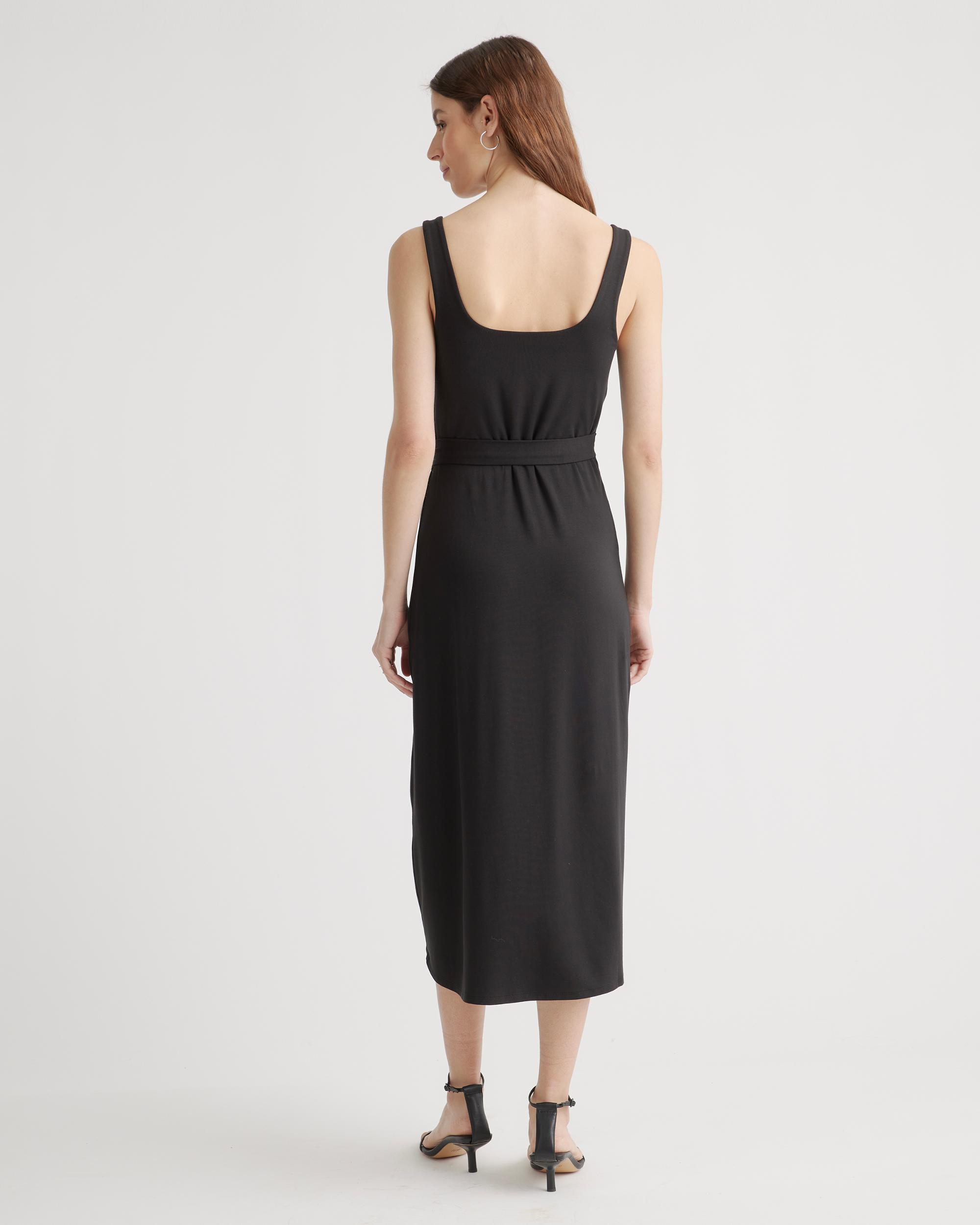 Quince | Women's Tencel Jersey Side Tie Midi Dress Size XS Product Image