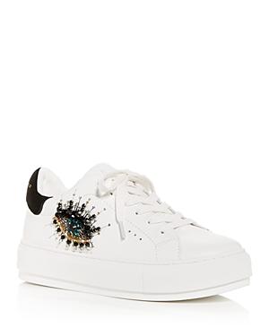 Kurt Geiger London Womens Laney Eye Embellished Platform Low Top Sneakers Product Image