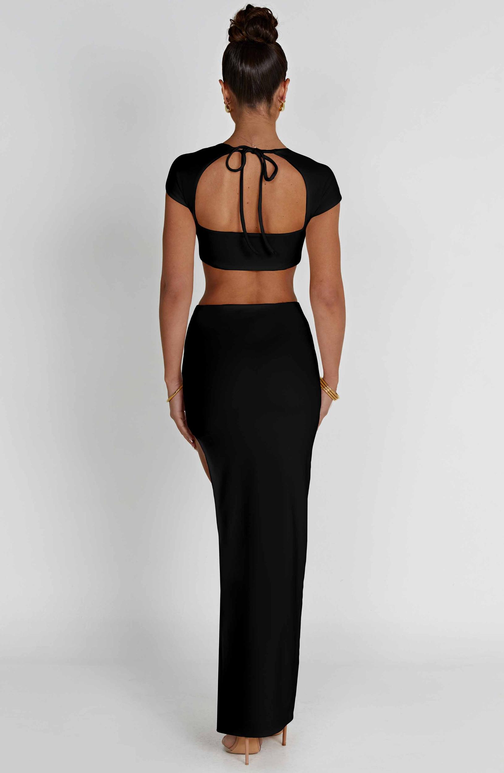 Adorn Maxi Skirt - Black Product Image