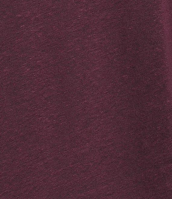 IRO Woven Linen Third Crew Neck Short Sleeve Tee Shirt Product Image