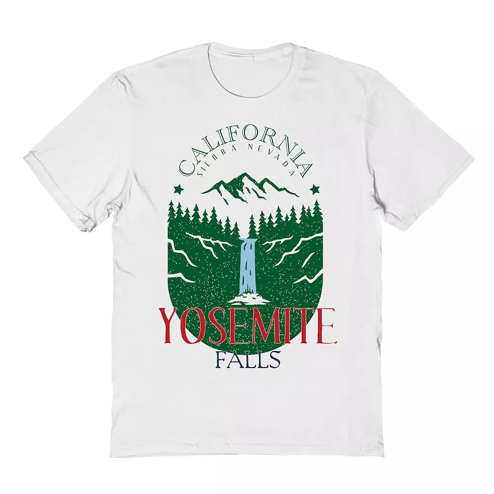 Men's Country Parks Yosemite Falls California Graphic Tee, Size: Small, White Product Image