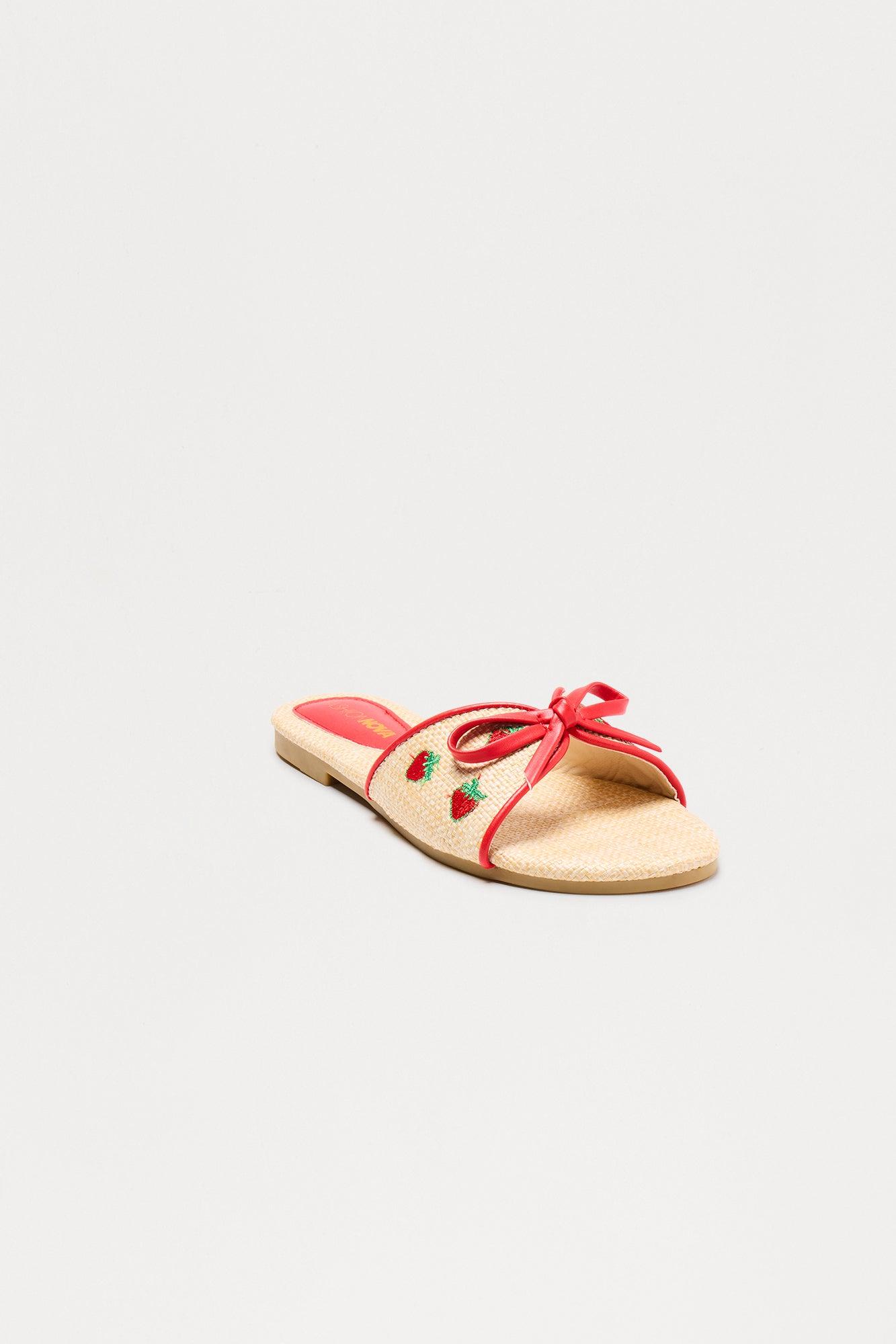 Fruity Bow Sandals - Natural Female Product Image