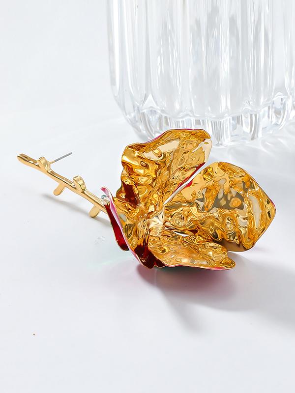 Flower Shape Drop Earrings Product Image