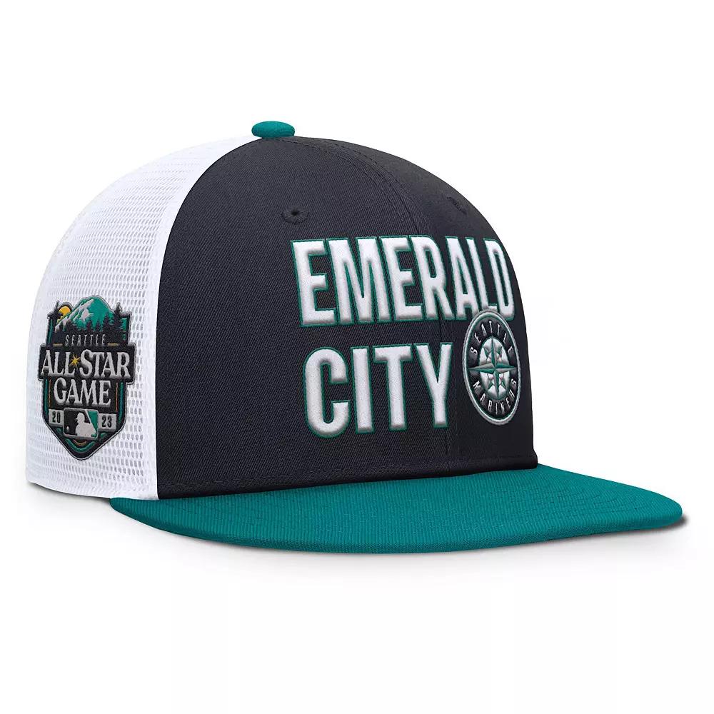 Men's Nike  Navy Seattle Mariners Pro Trucker Snapback Hat, Size: Medium/Large, Blue Product Image