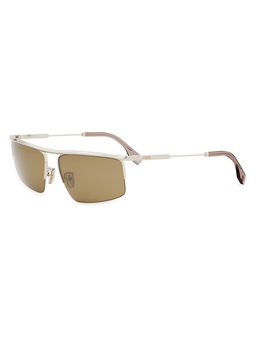 Mens Fendi Travel 60MM Geometric Sunglasses Product Image