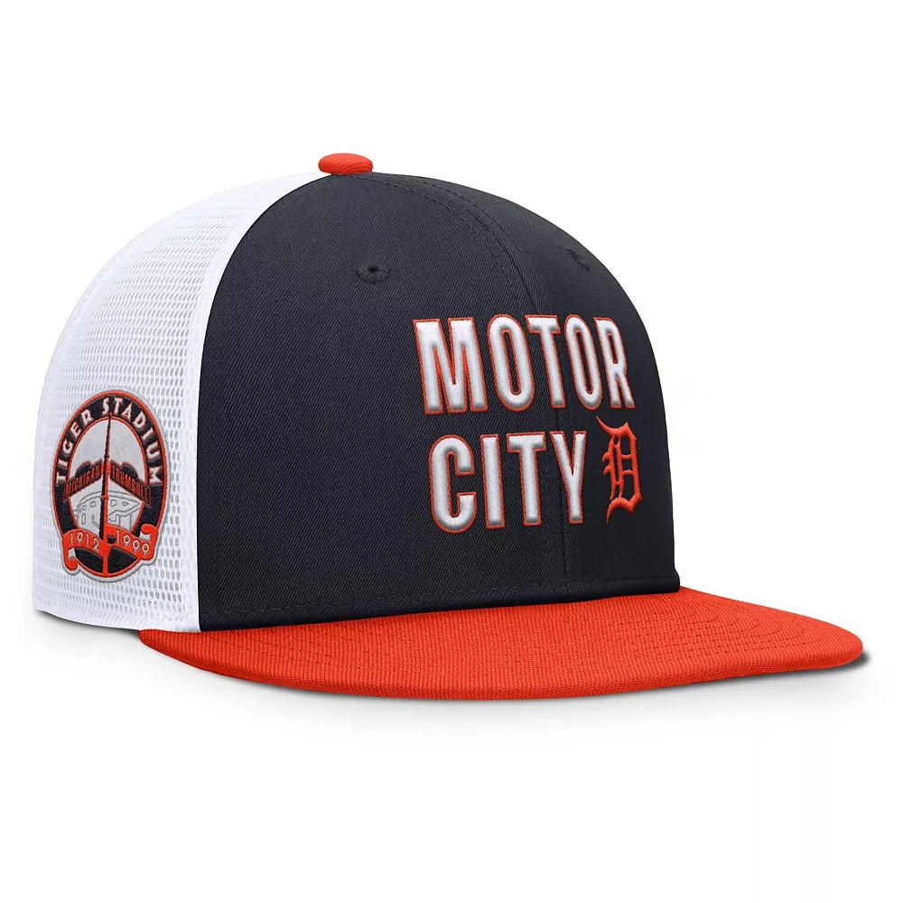 Men's Nike  Navy Detroit Tigers Pro Trucker Snapback Hat, Size: Medium/Large, Blue Product Image