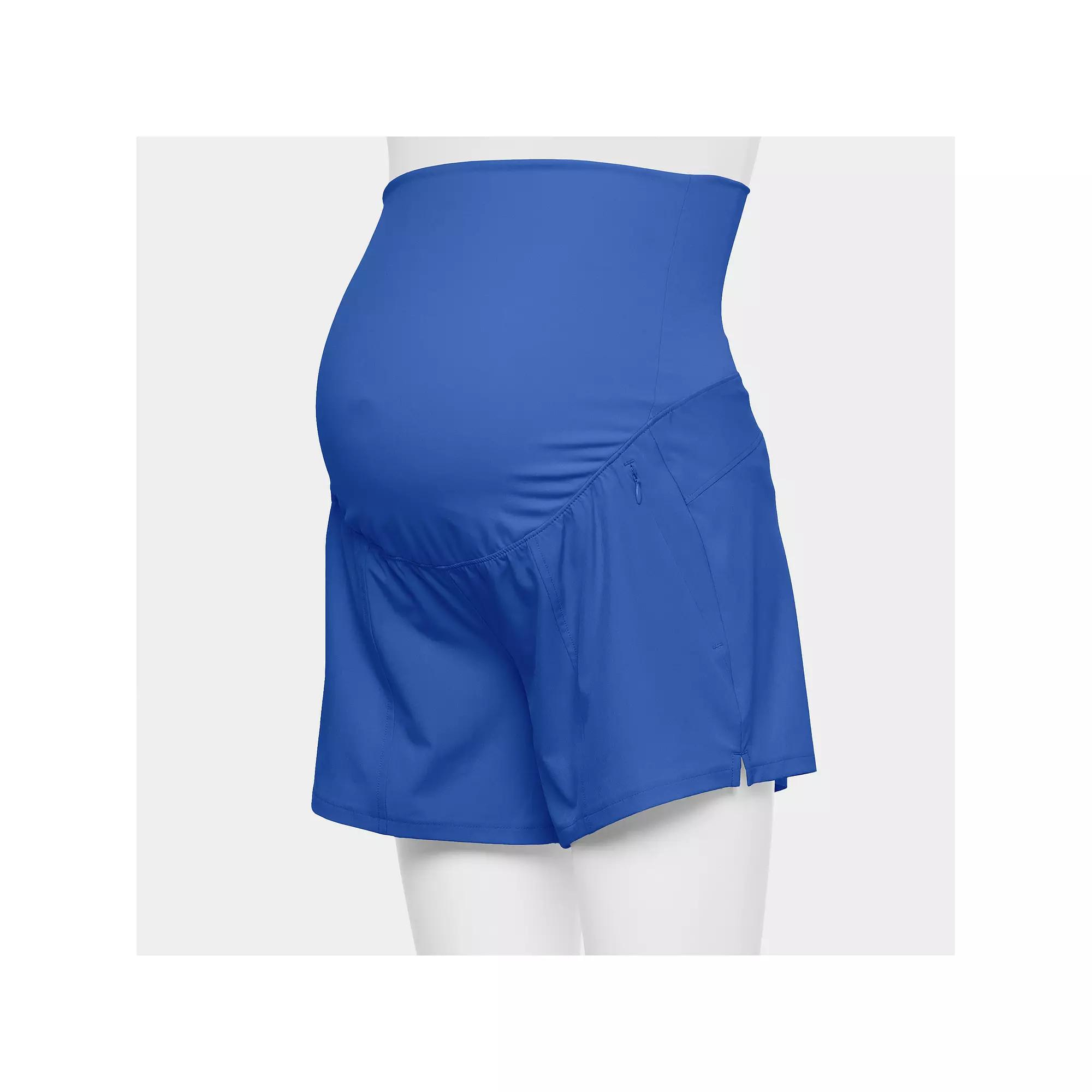 Women's Tek Gear Multi-Purpose Maternity Shorts, Size: XS, Tara Blue Product Image