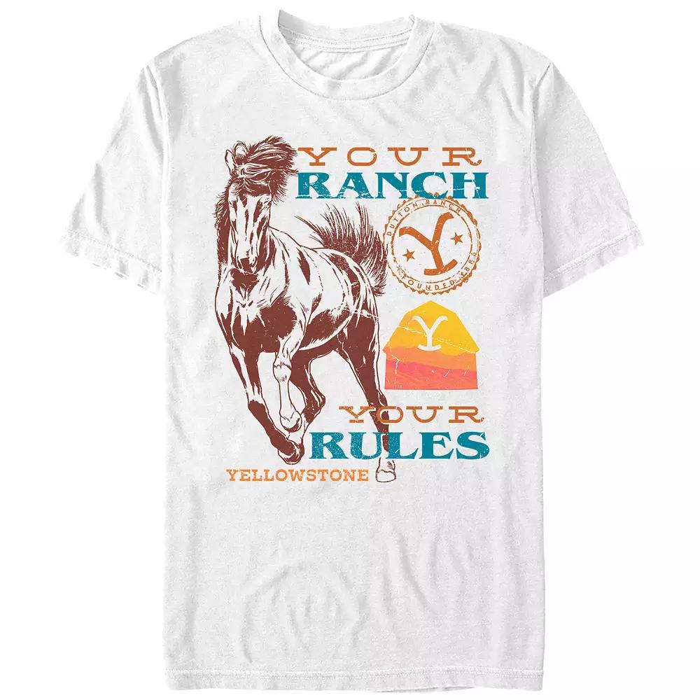 Men's Yellowstone Your Ranch Your Rules Graphic Tee,  Product Image