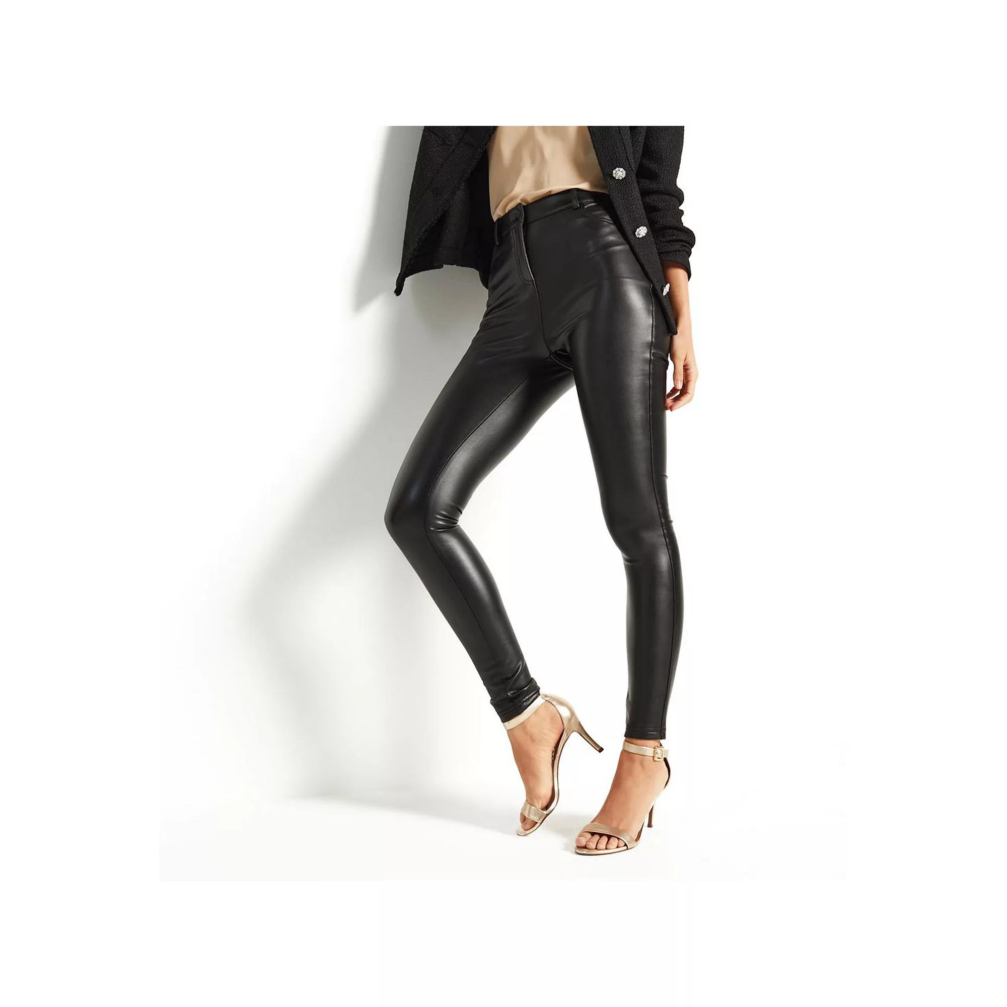 Women's NEXT Faux Leather 4 Pocket Pant, Size: 14 REG, Black Product Image