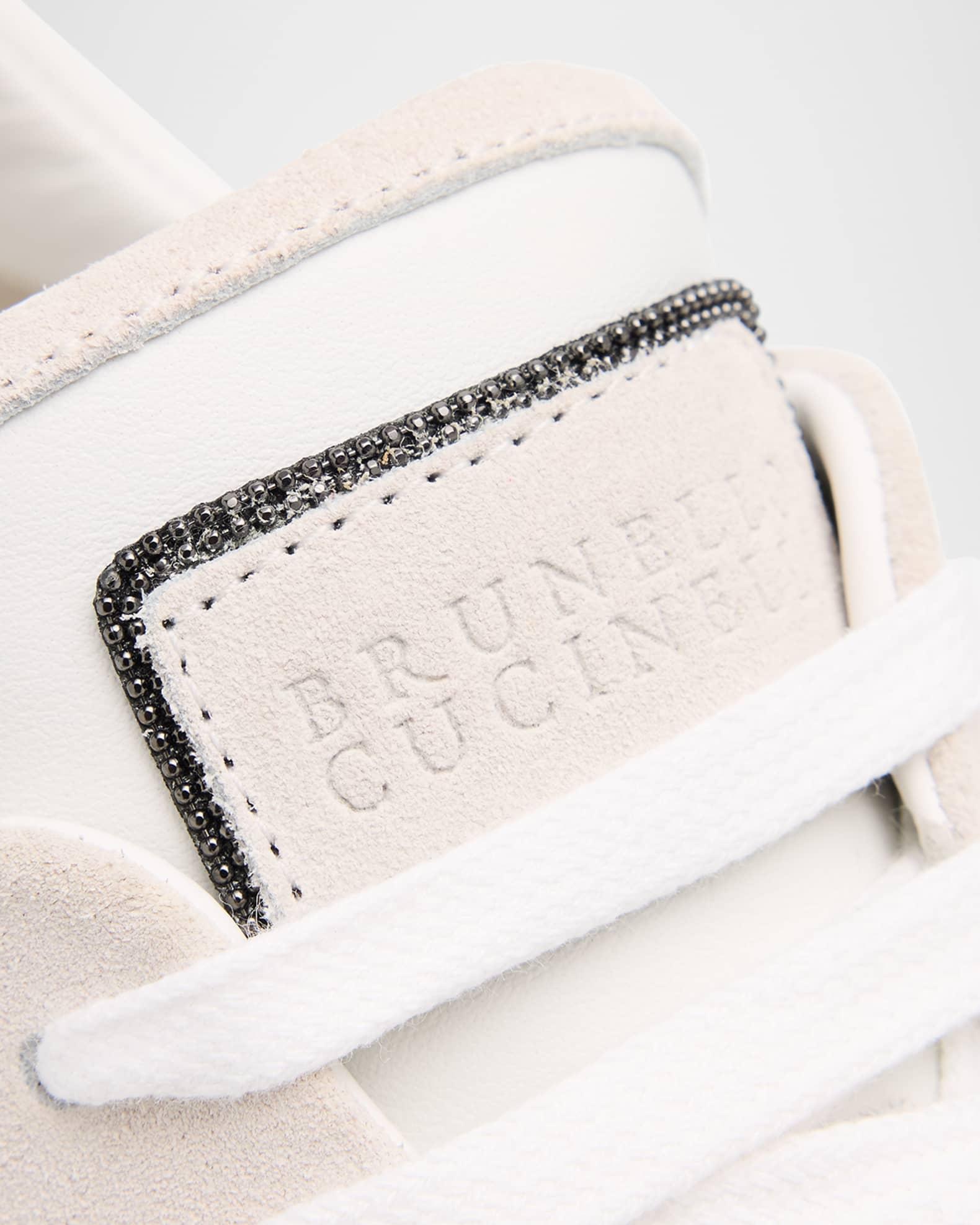 Low-Top Leather Sneakers Product Image