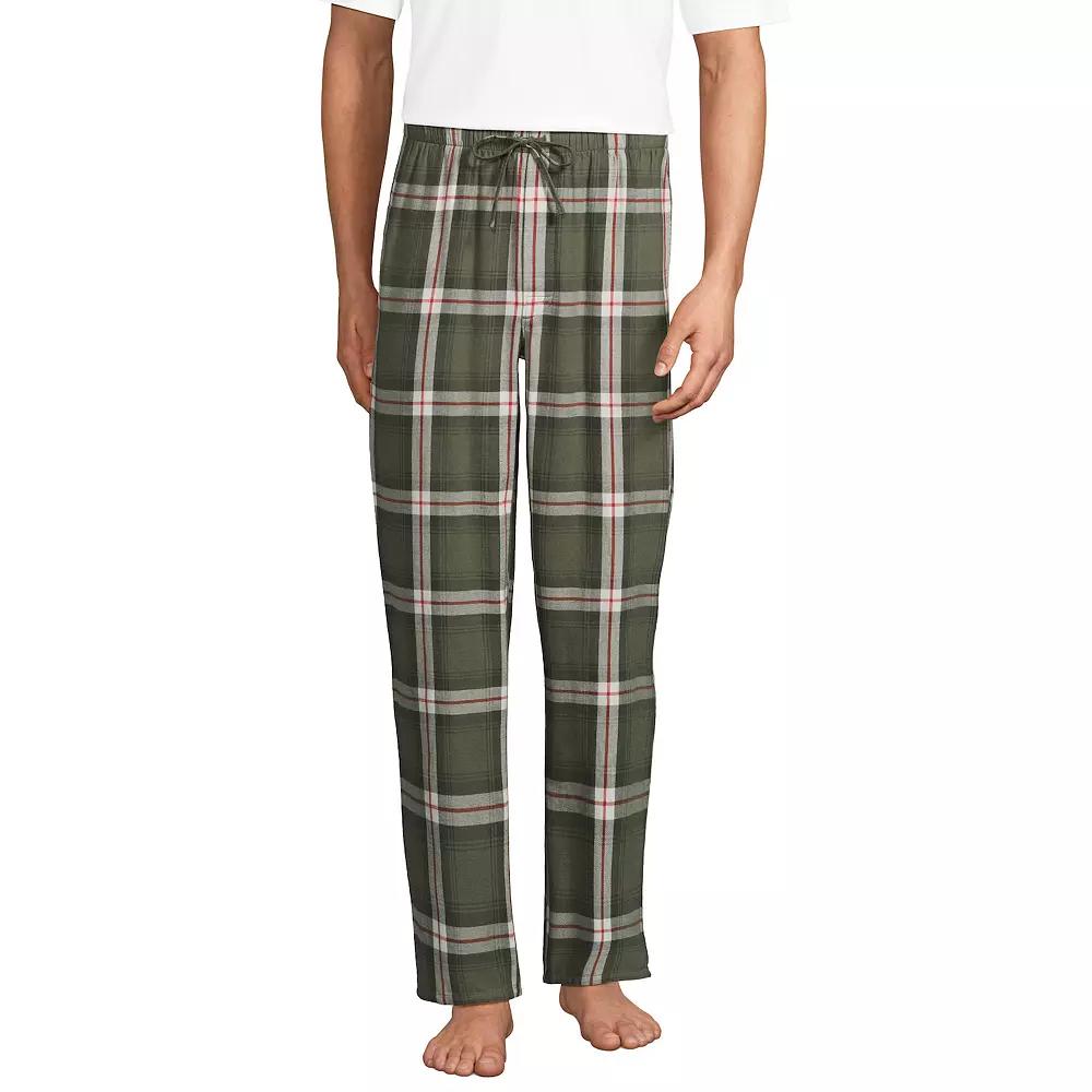 Big & Tall Lands' End Flannel Pajama Pants, Men's,  Product Image