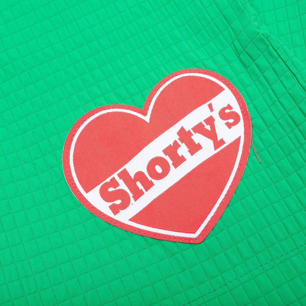 Heart Sport Shorts - Green Male Product Image