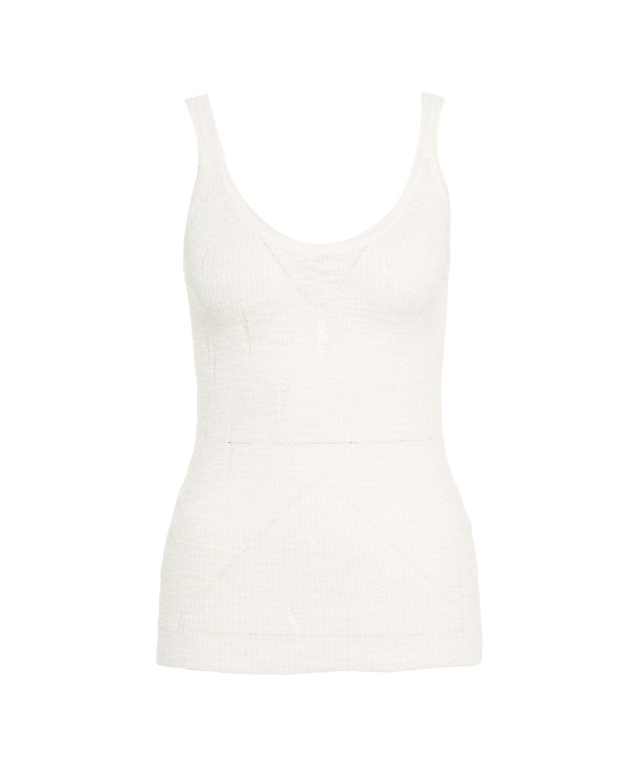 Tank top with destroyed details Product Image