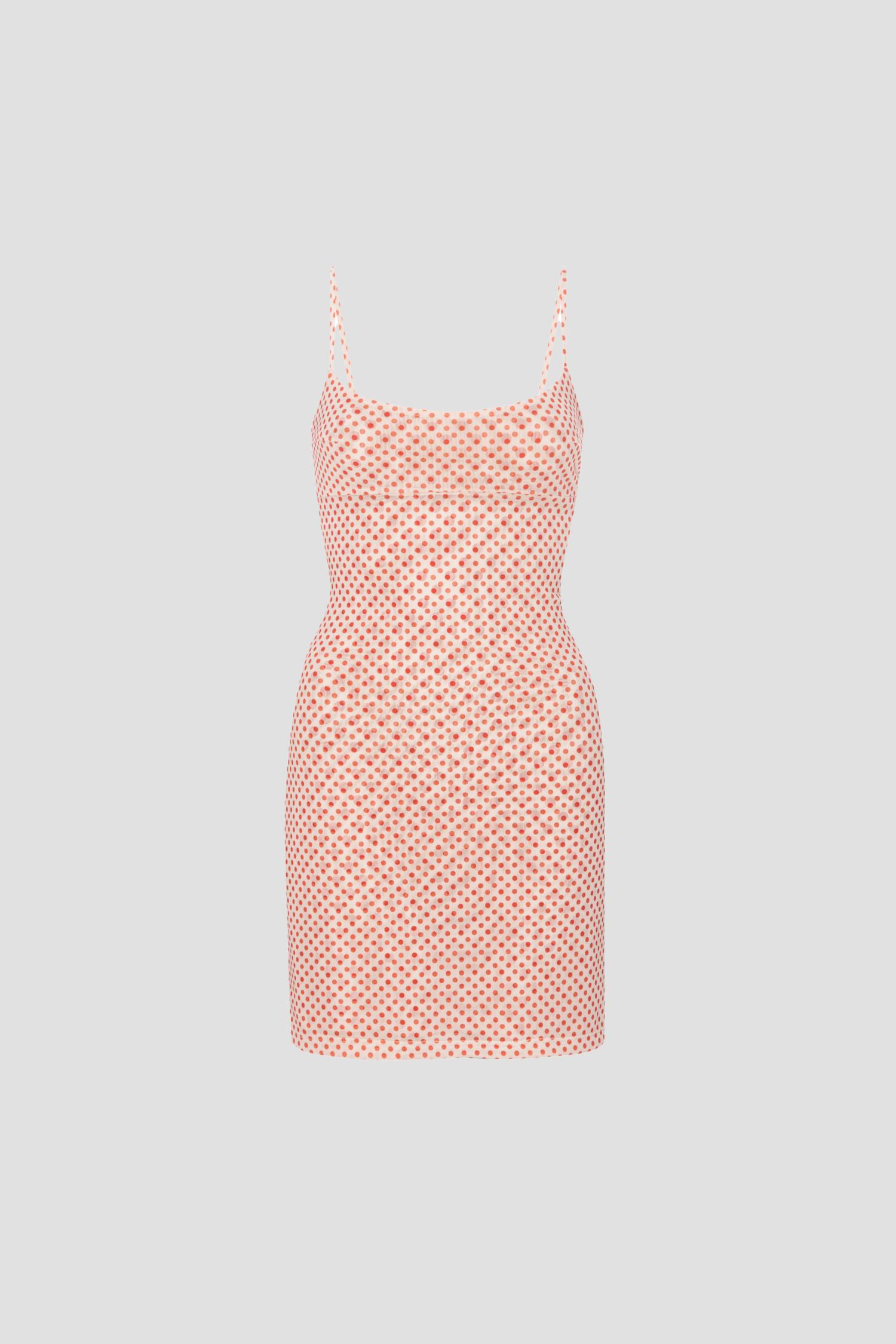 ANYA DRESS - WHITE POLKA DOT Product Image