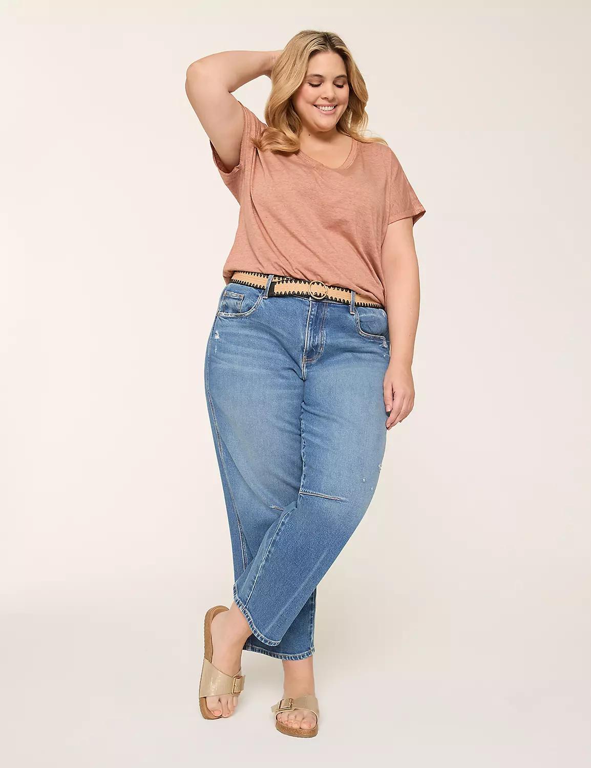 Dolman-Sleeve V-Neck Tee Product Image