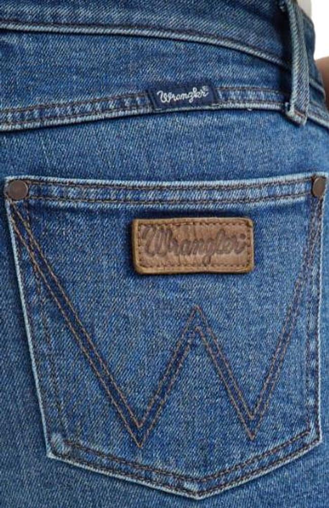SALE Wrangler Retro® Ladies' Belle Mae MR Medium Wash Boot Cut Jeans Product Image