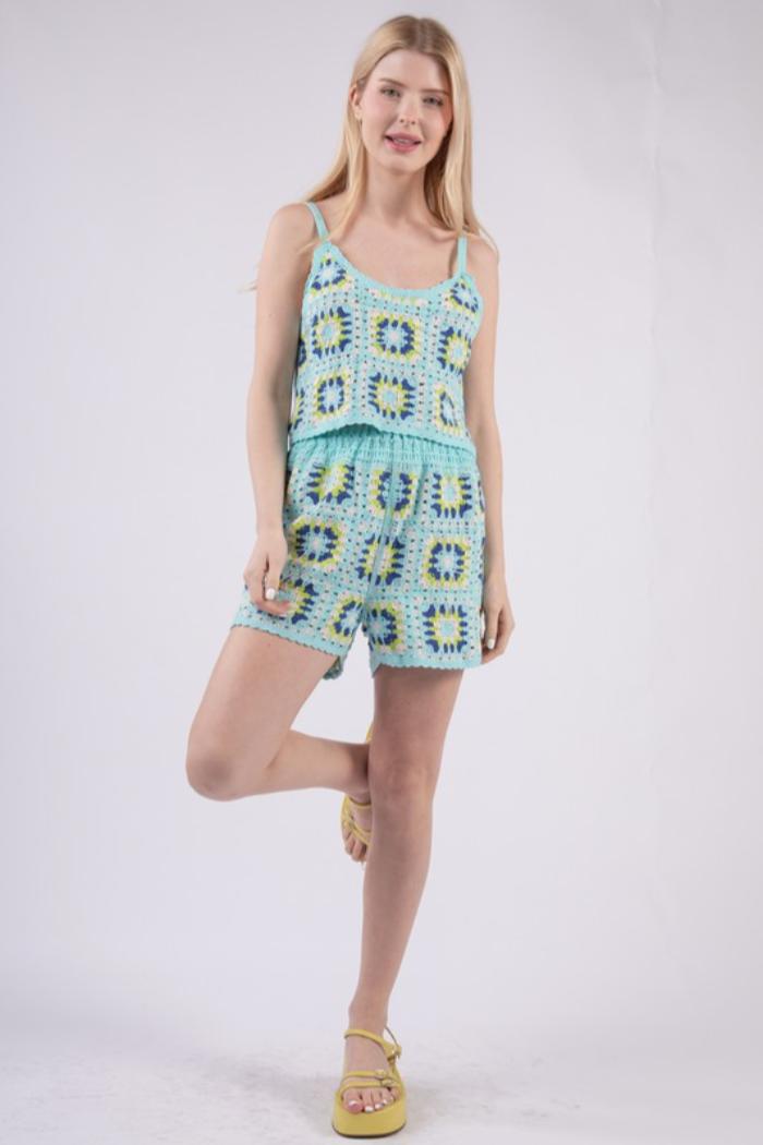 Crochet Tank & Short Set Product Image