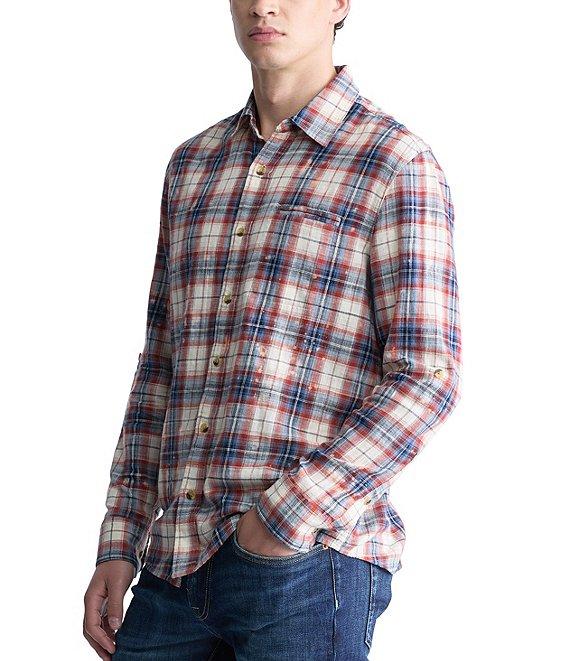 Buffalo David Bitton Simbio Long Sleeve Plaid Woven Shirt Product Image